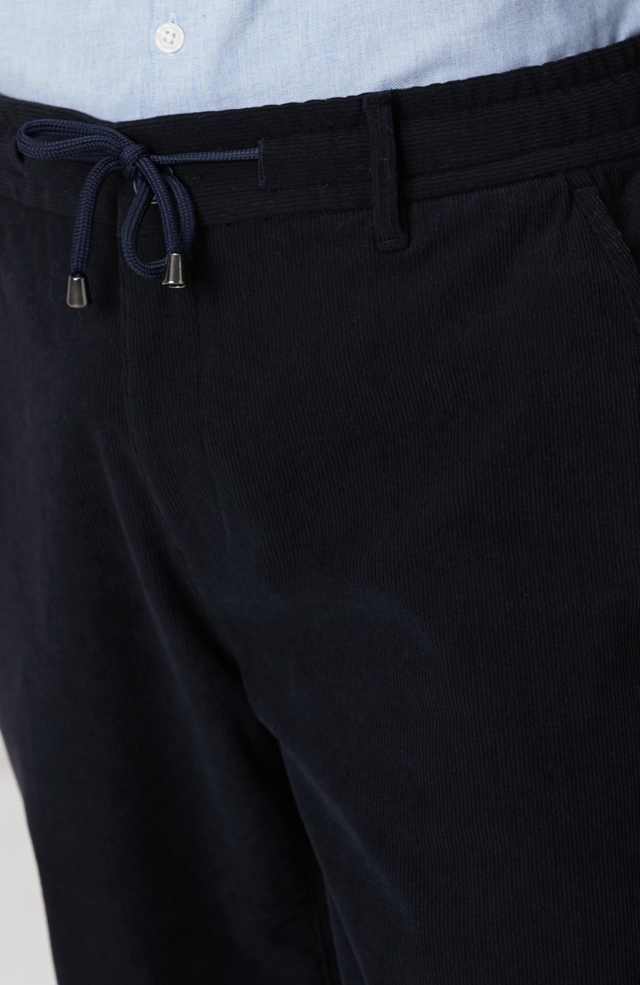 Network Erkek Lacivert Kadife Fitilli Jogger Pantolon