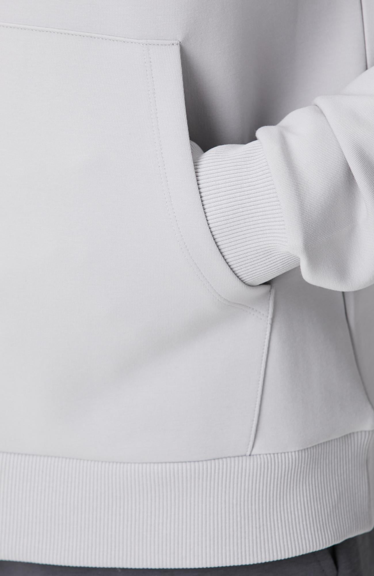 Network Erkek Gri Melanj Kanguru Cepli Sweatshirt