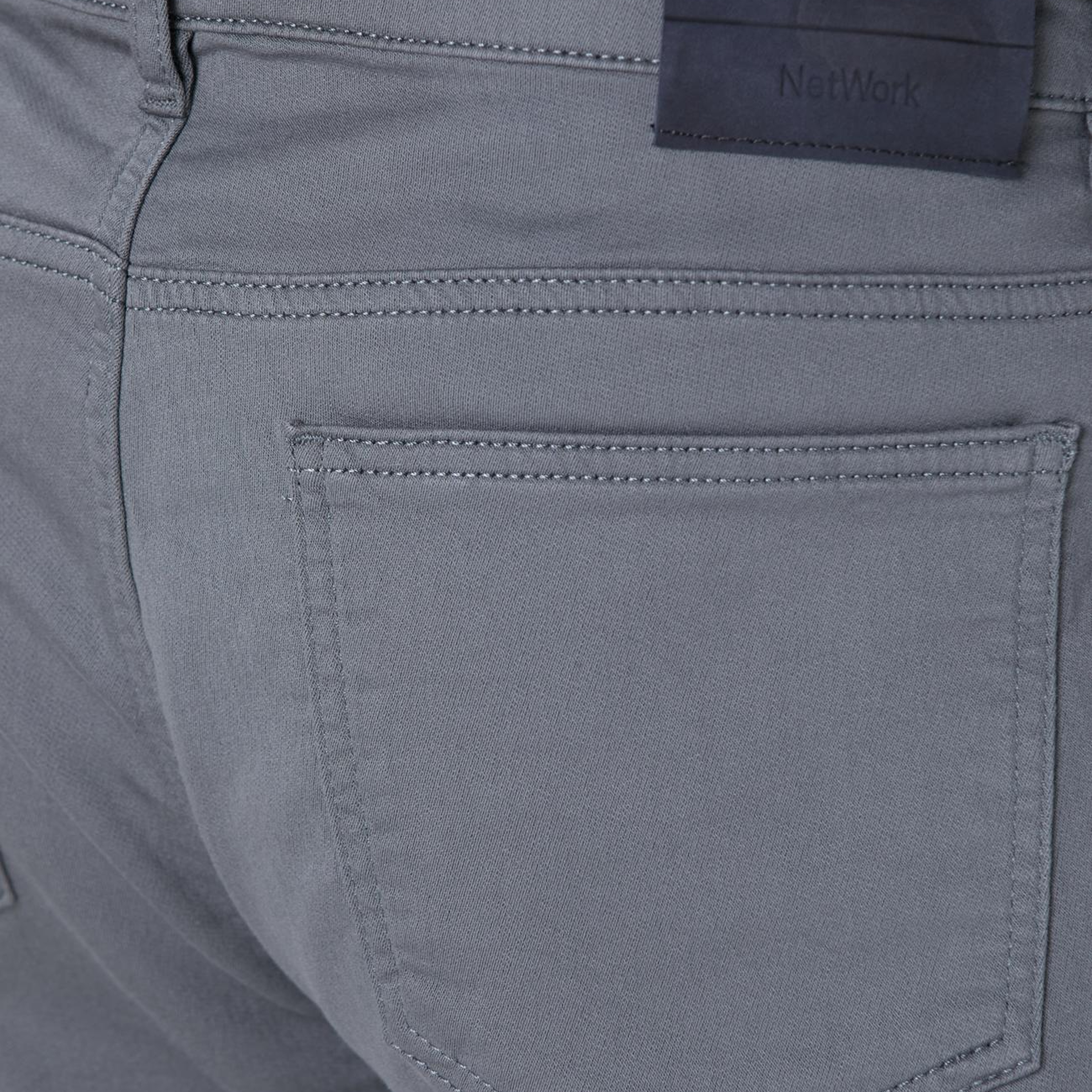 Network Erkek Gri Casual Pantolon
