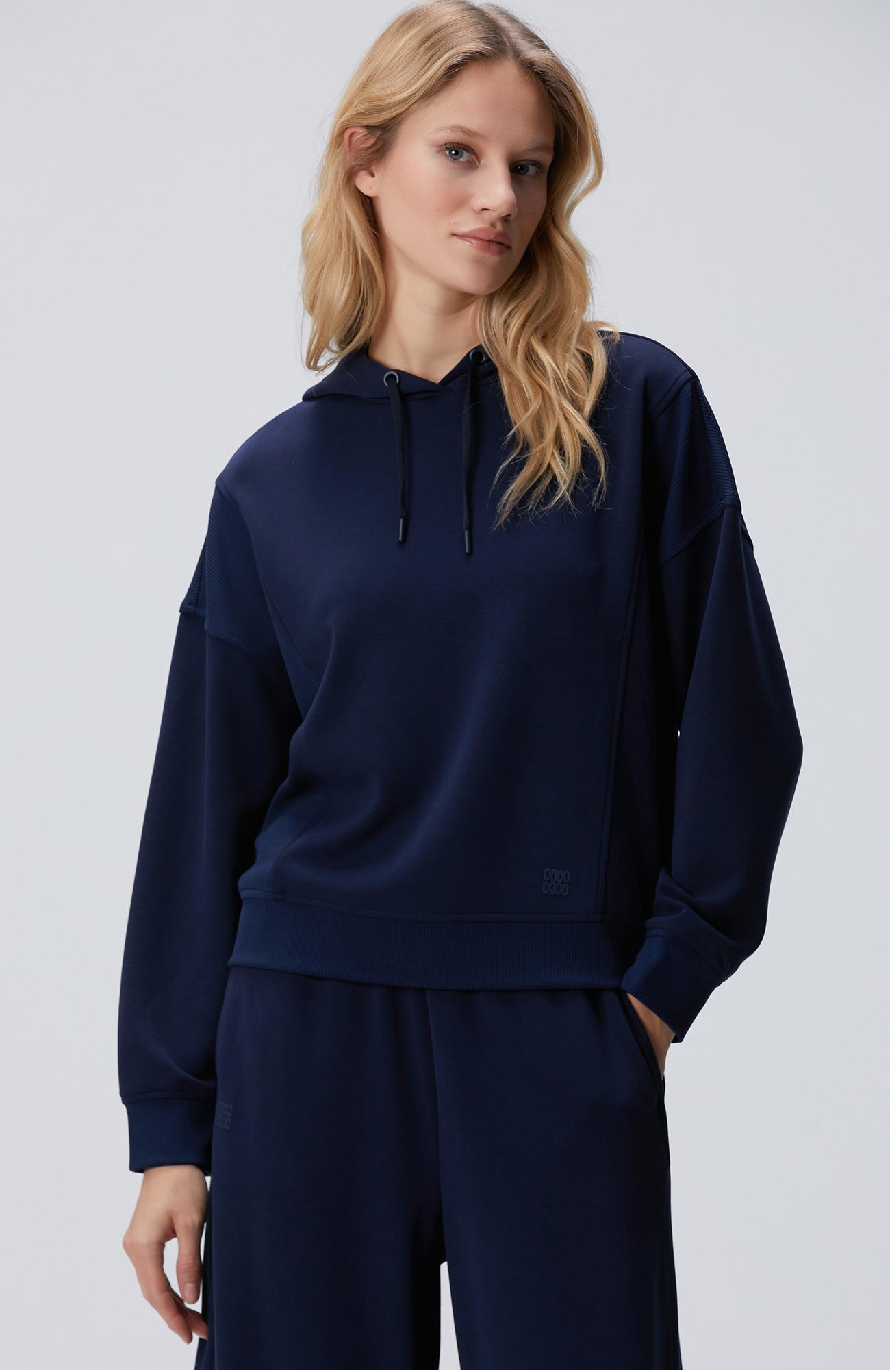 Network Kadın Lacivert Kapüşonlu Sweatshirt