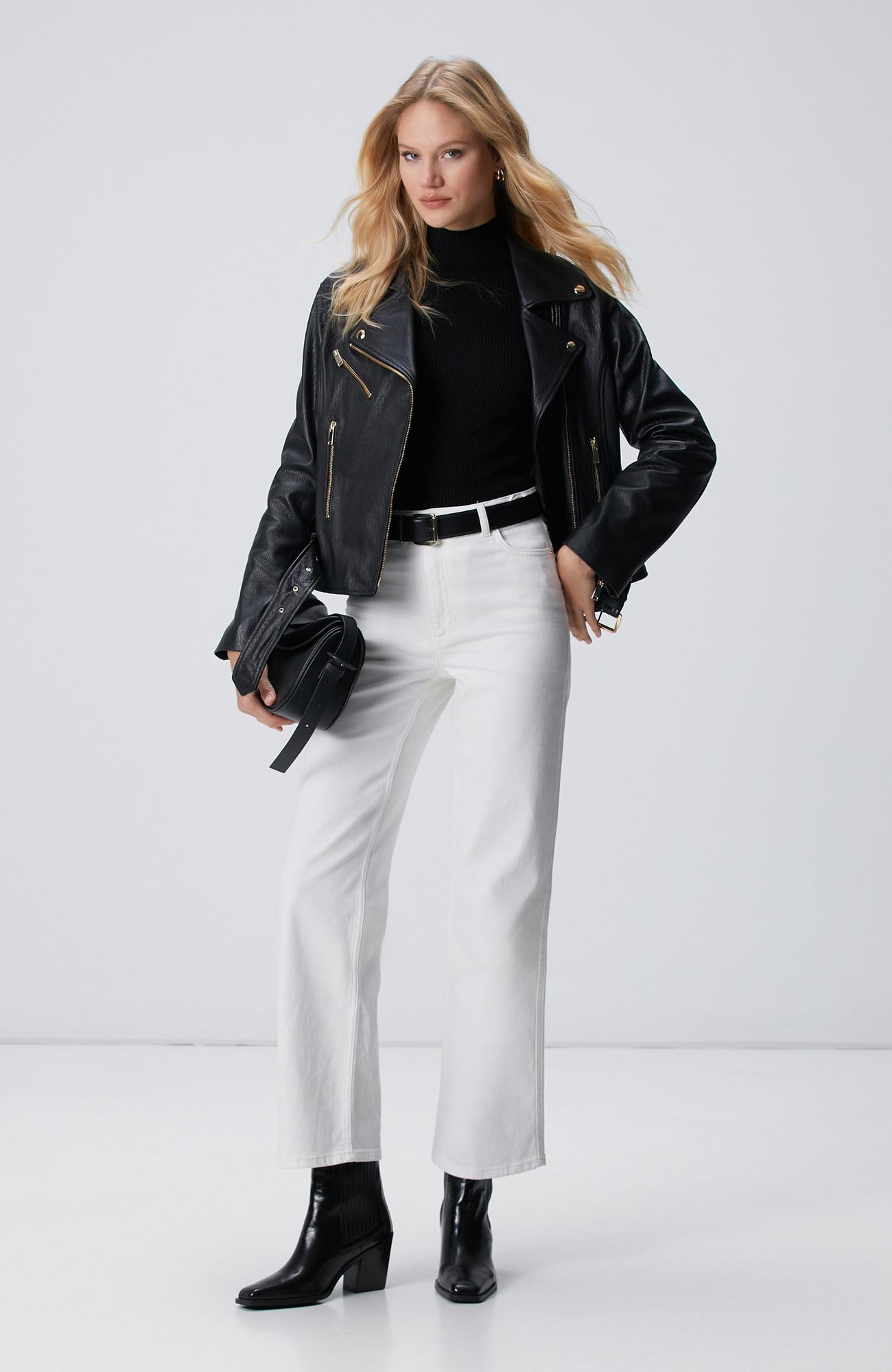 Network Kadın Siyah Rayon Basic Kazak