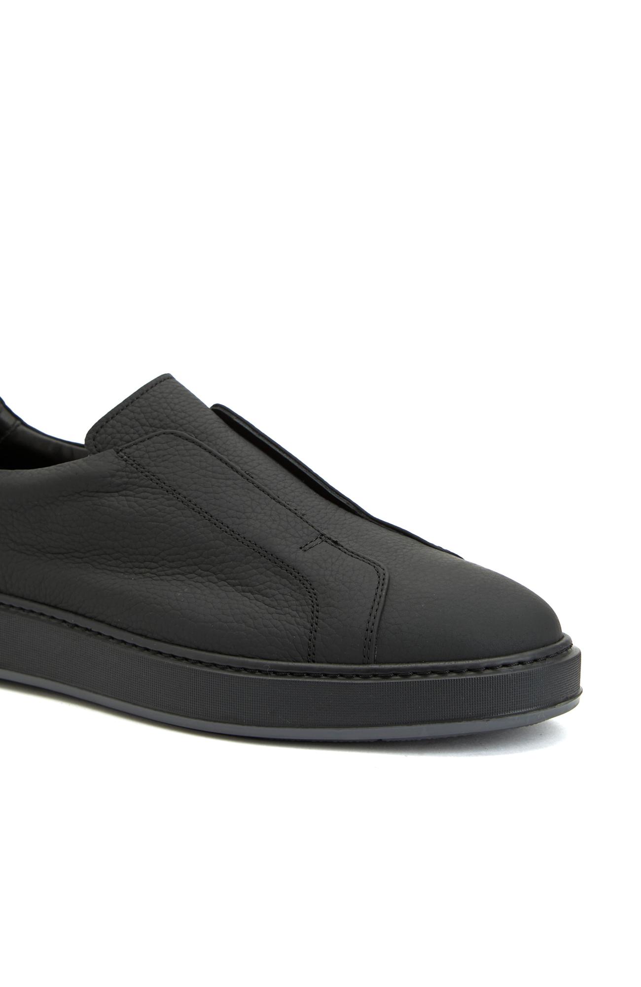 Network Erkek Siyah Deri Sneaker