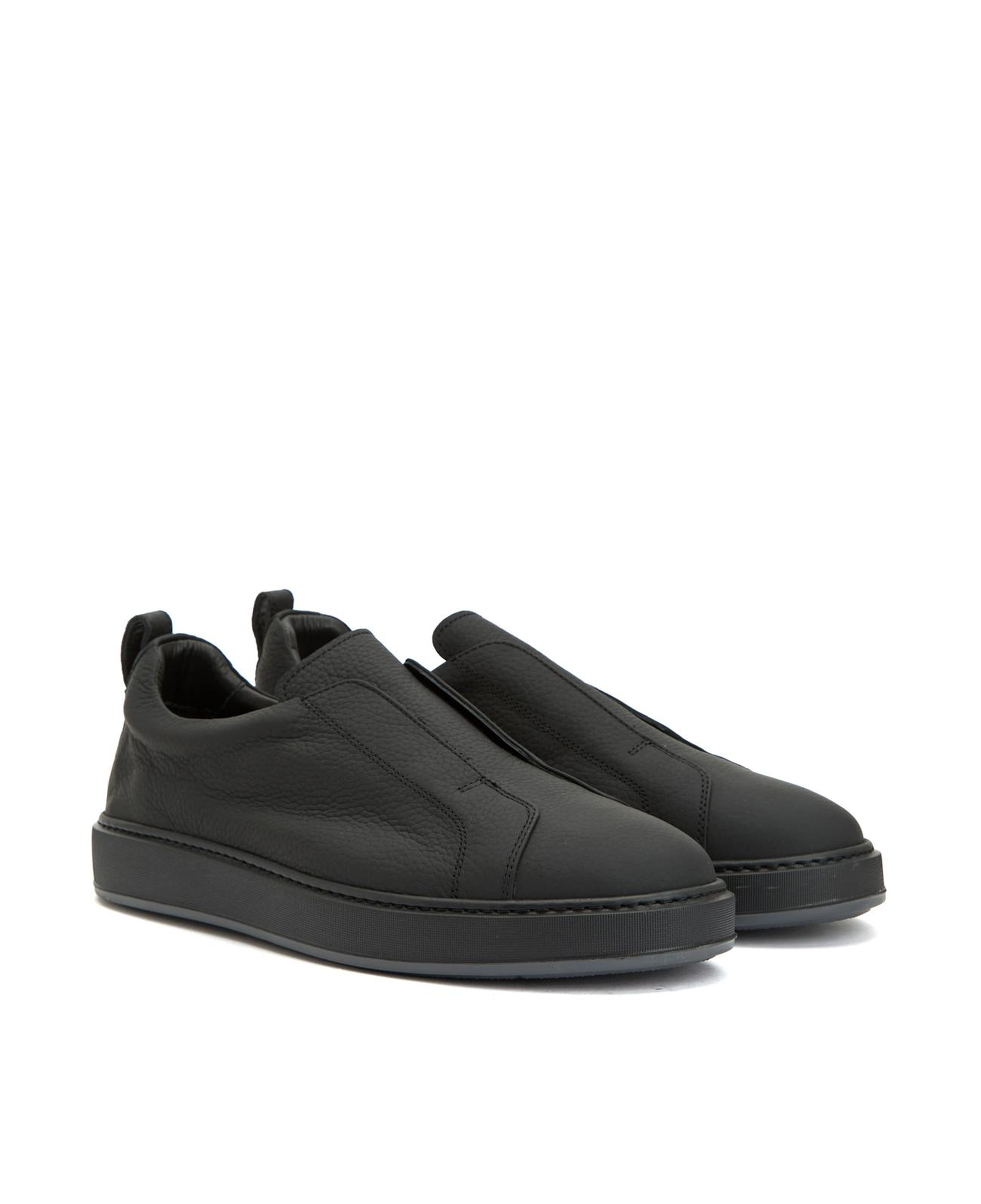 Network Erkek Siyah Deri Sneaker