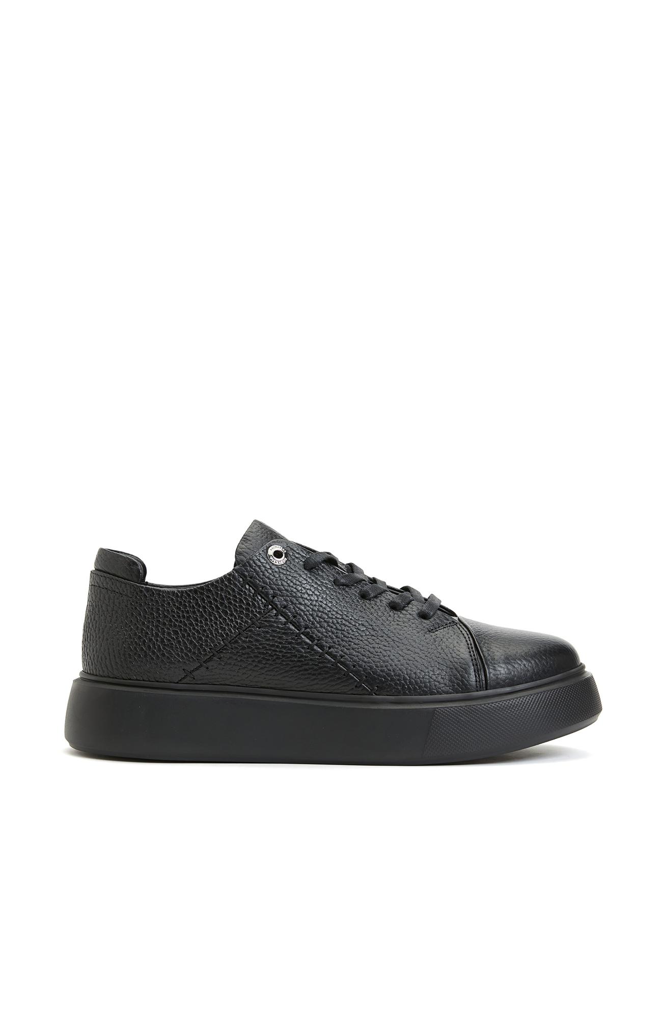 Divarese Kadın Siyah Deri Sneaker