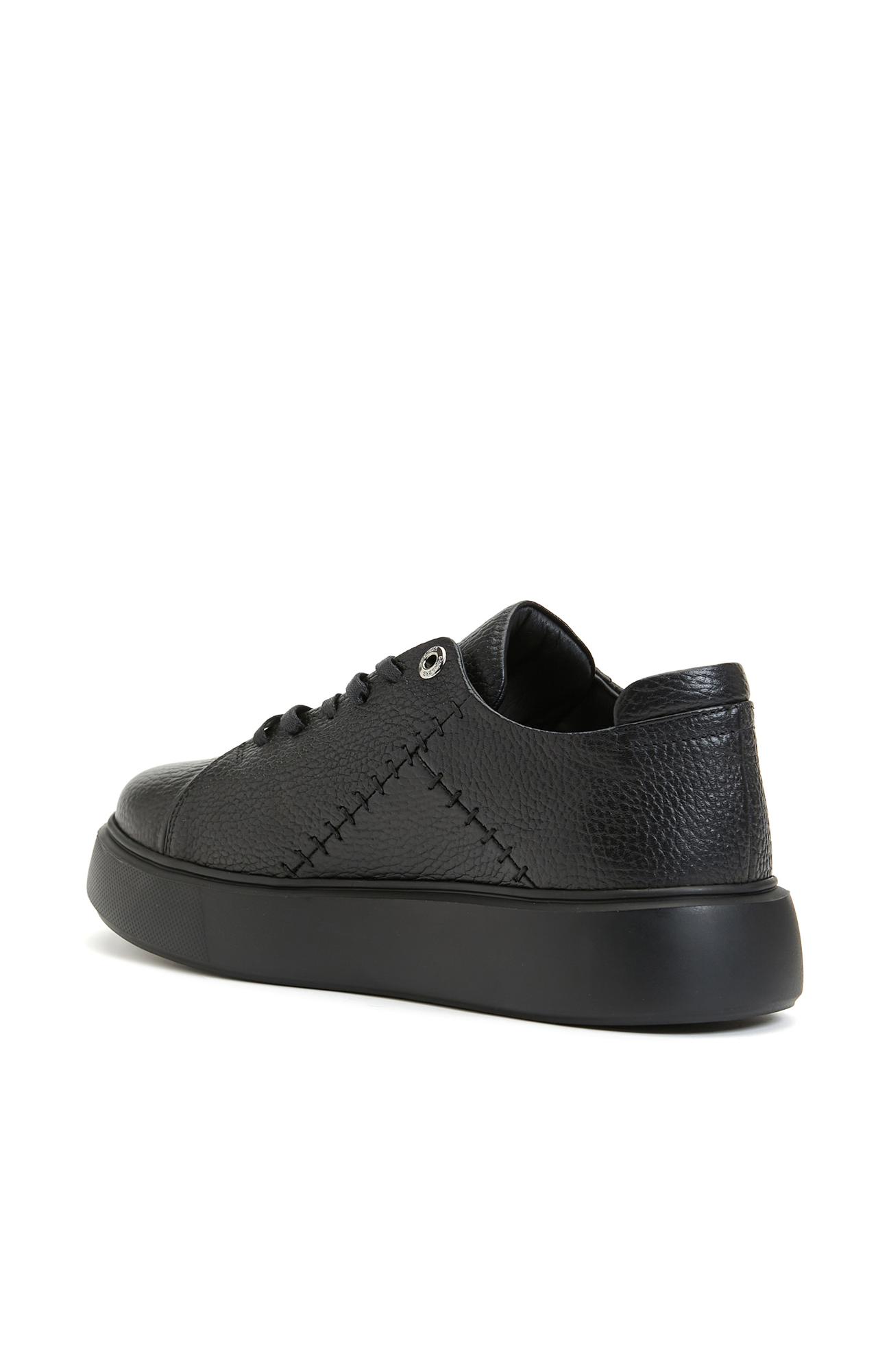 Divarese Kadın Siyah Deri Sneaker