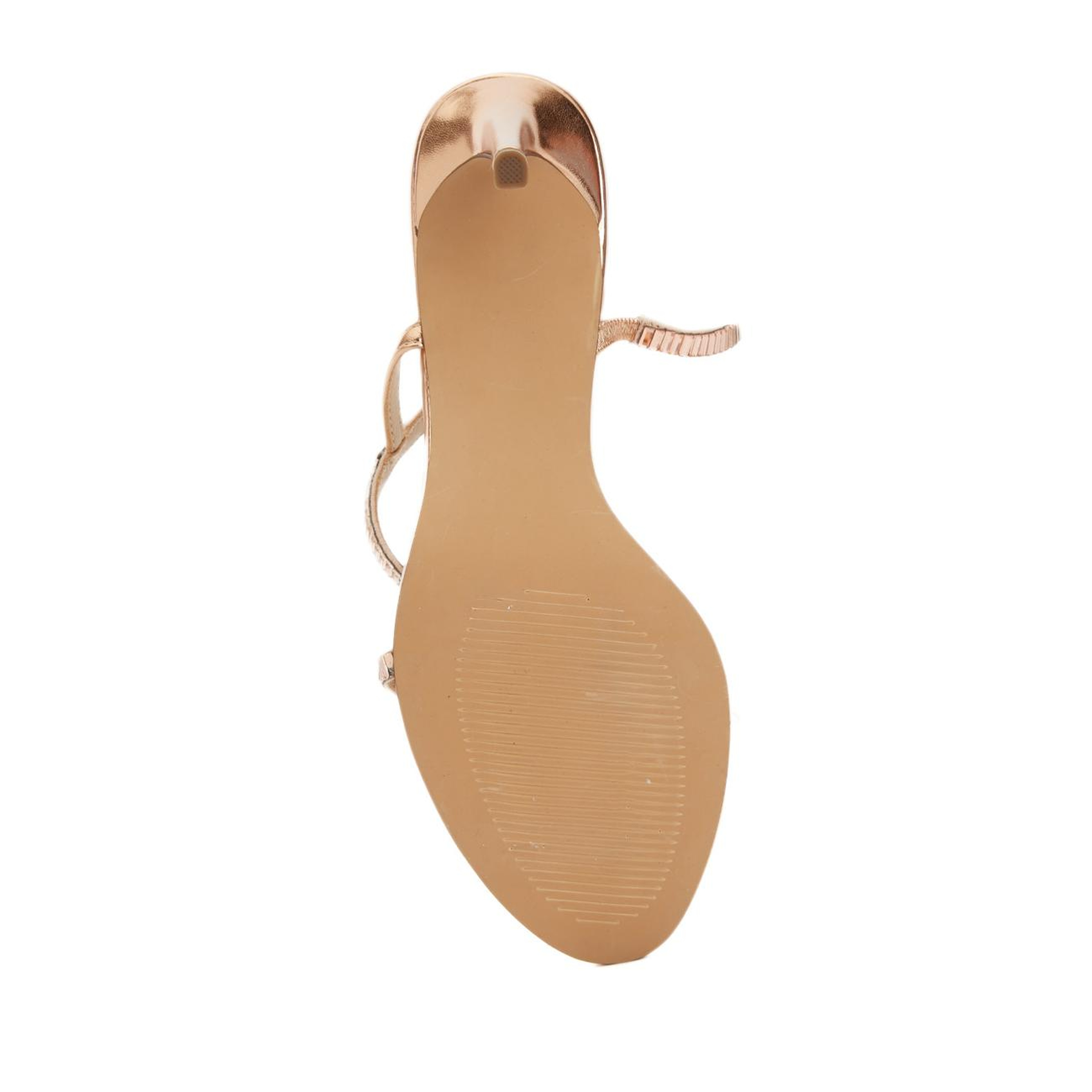 Divarese Kadın Rose Gold Taşlı Topuklu Sandalet