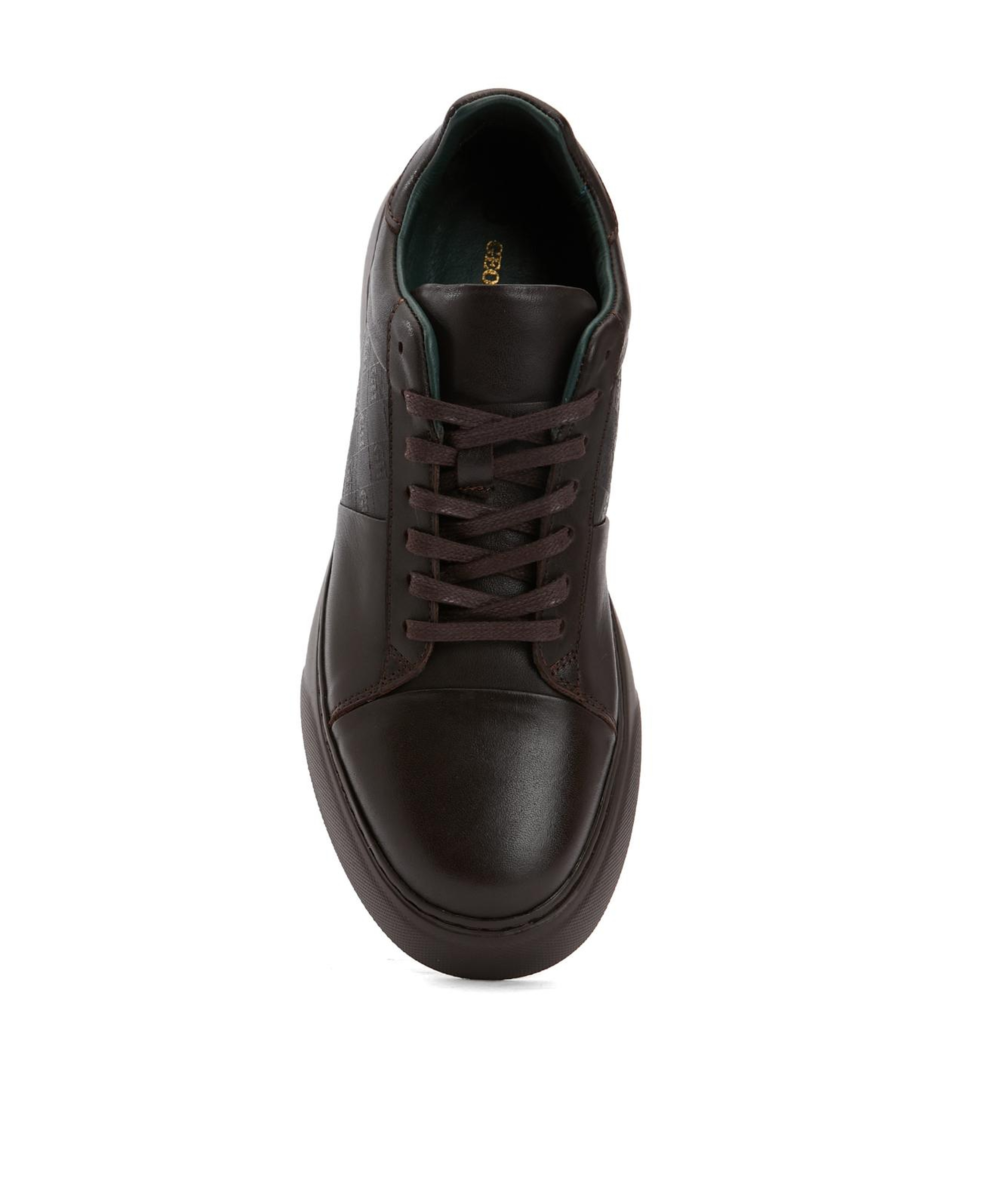George Hogg Kadın Kahverengi Deri Sneaker