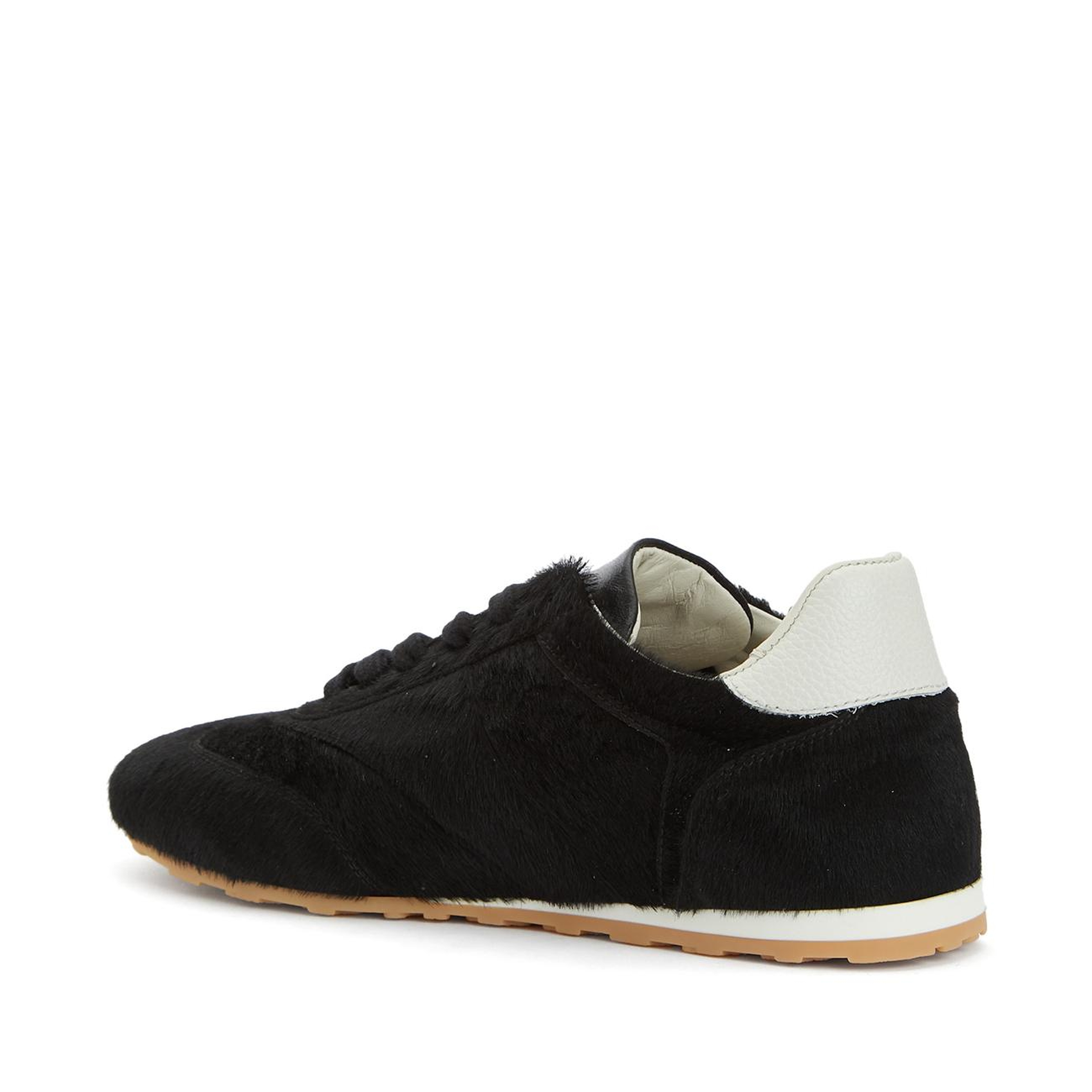 Divarese Kadın Siyah Deri Sneaker