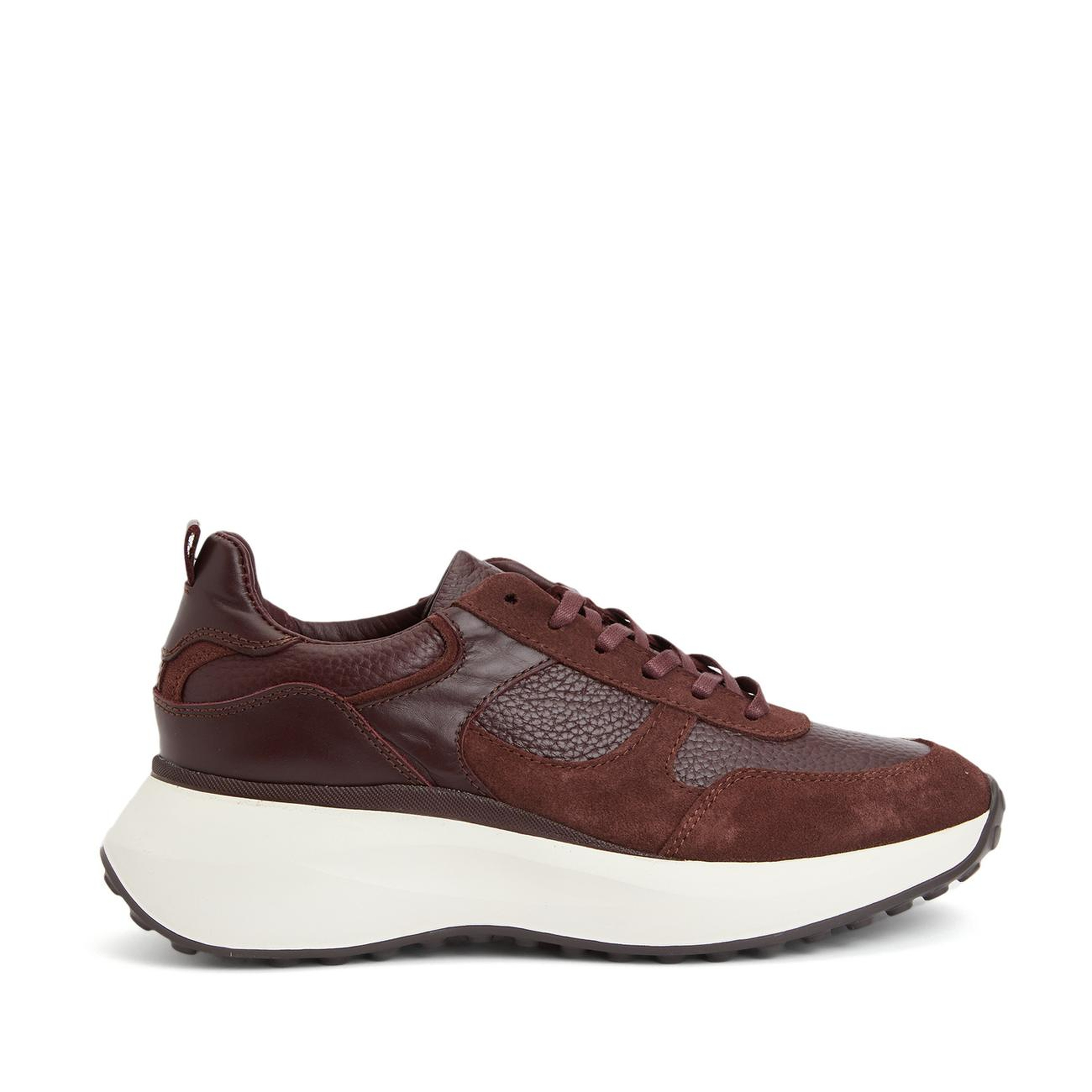 Divarese Kadın Bordo Deri Sneaker
