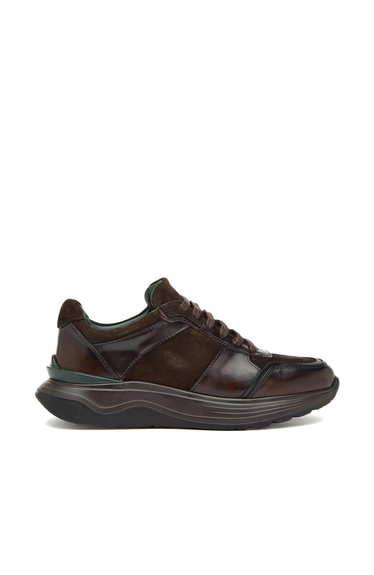 George Hogg Kadın Kahverengi Deri Sneaker