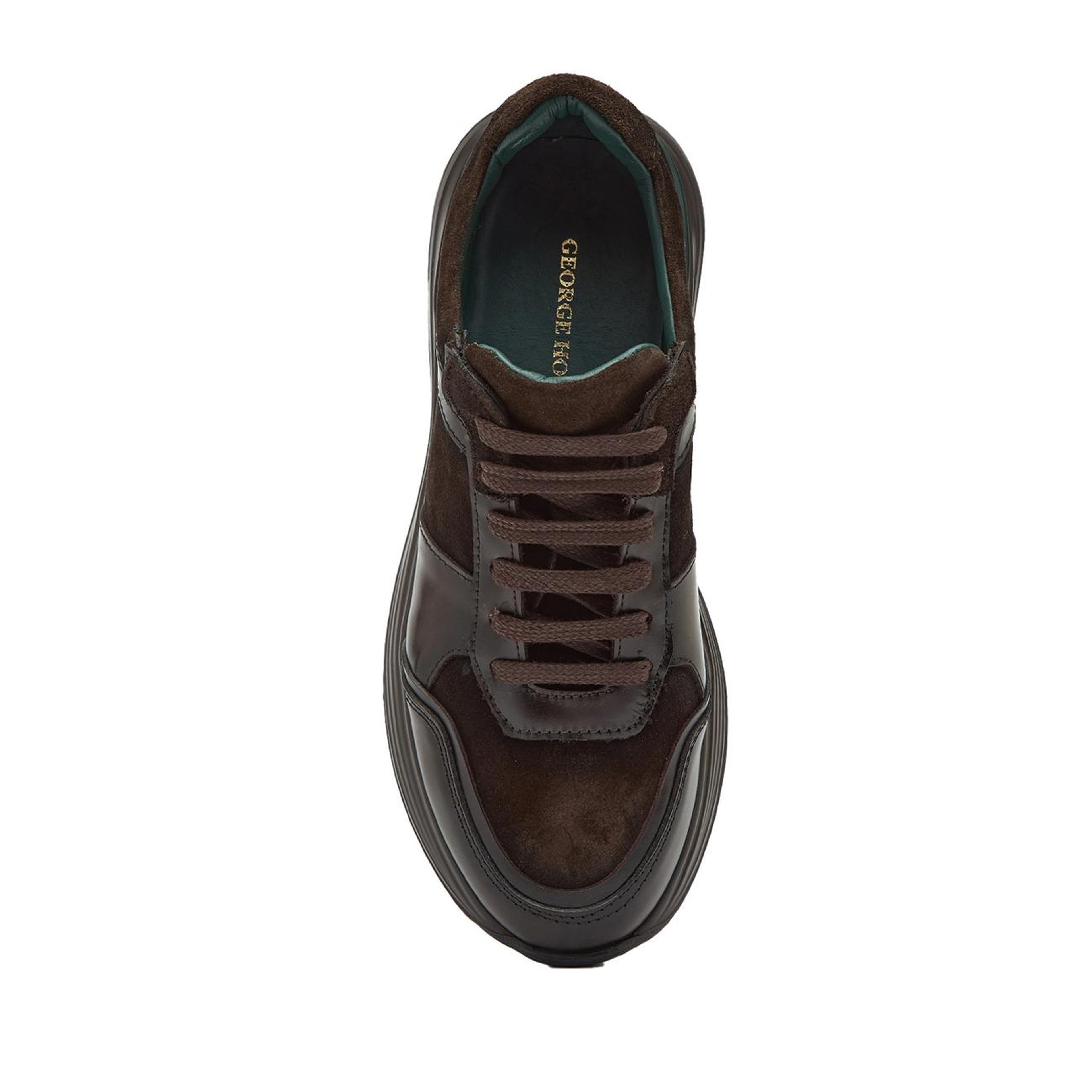 George Hogg Kadın Kahverengi Deri Sneaker