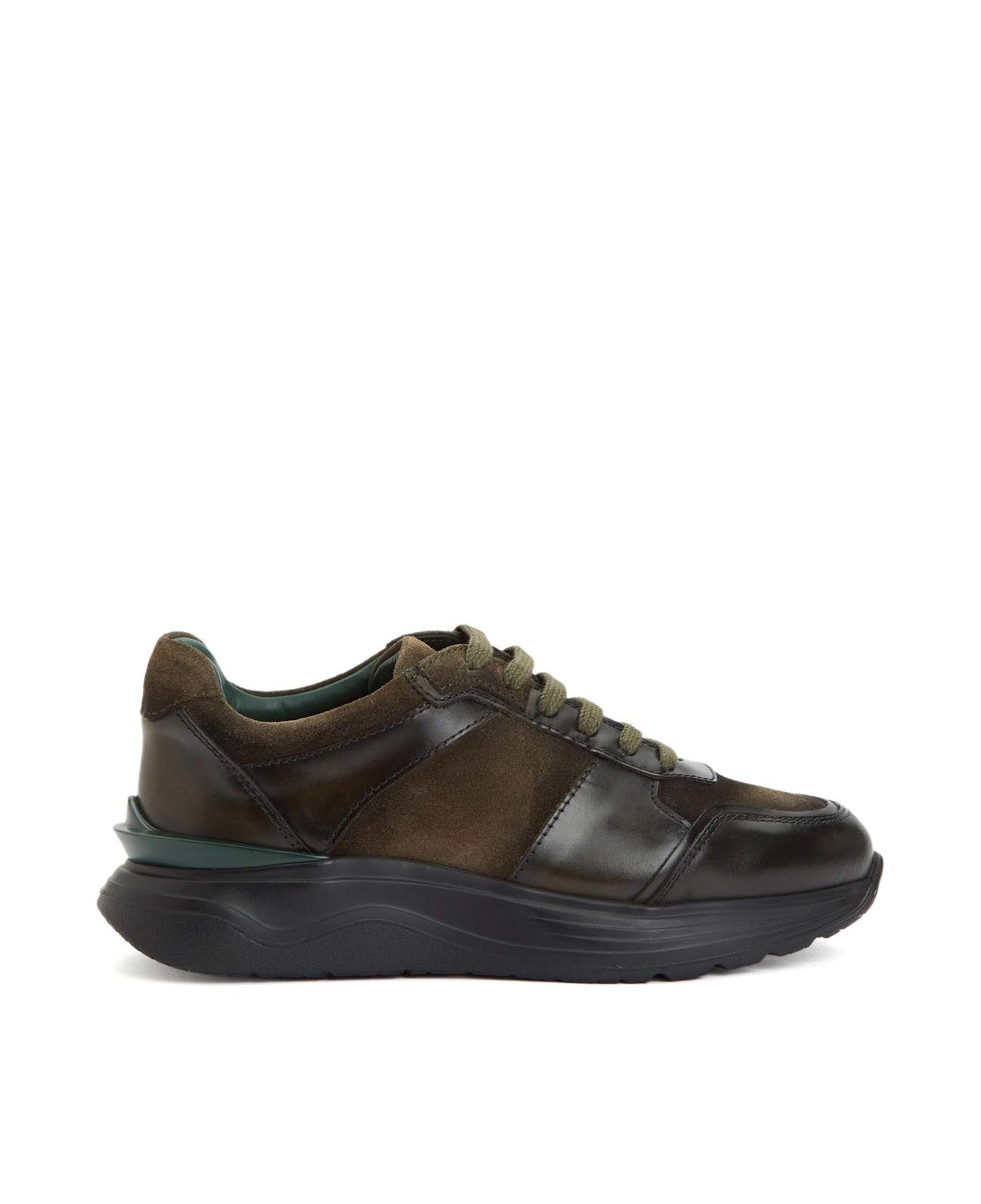 George Hogg Kadın Haki Deri Sneaker
