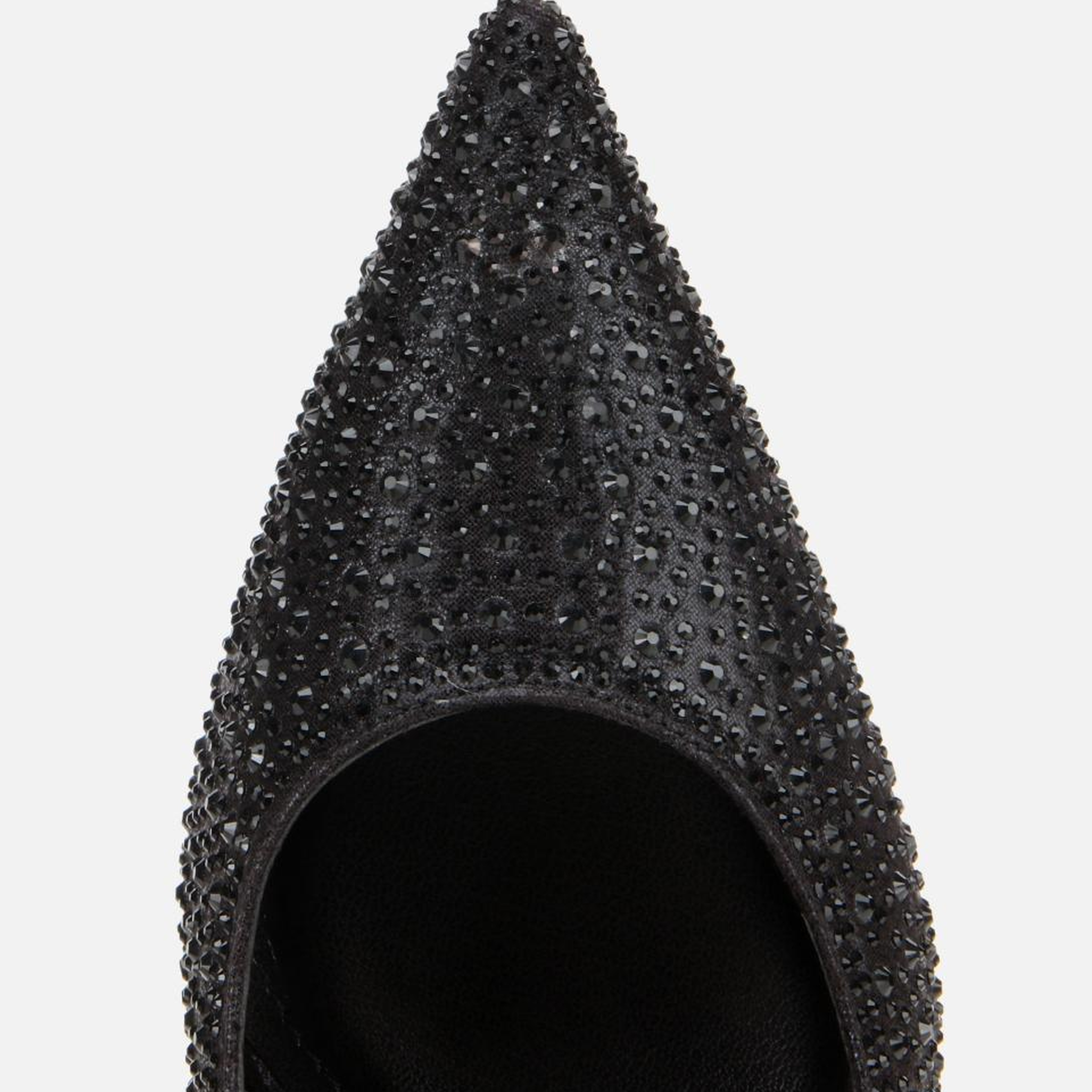 Kadın Siyah Taşlı Yüksek Topuklu Stiletto