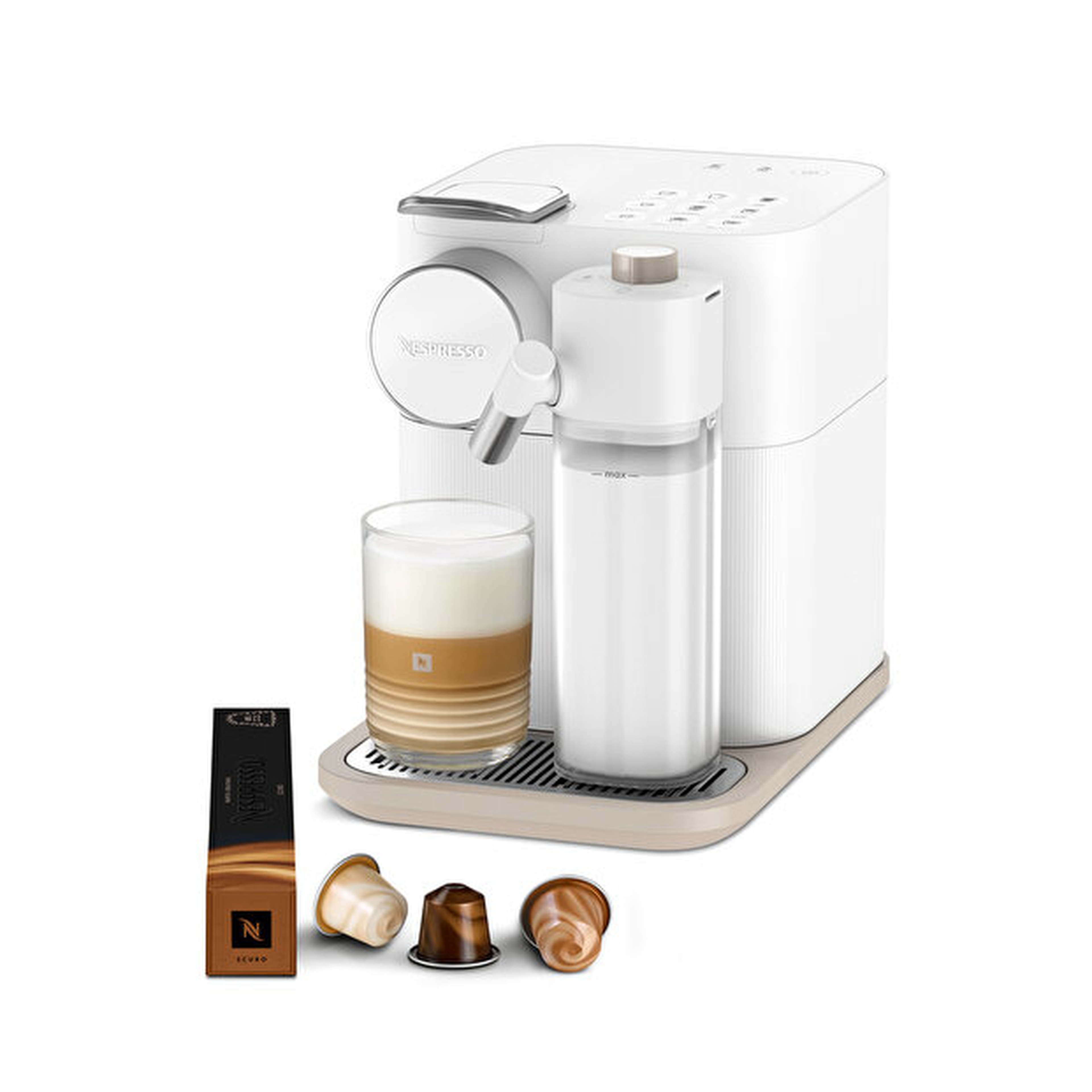 Nespresso F541 Gran Latissima Süt Çözümlü Espresso Kahve Makinesi,Beyaz