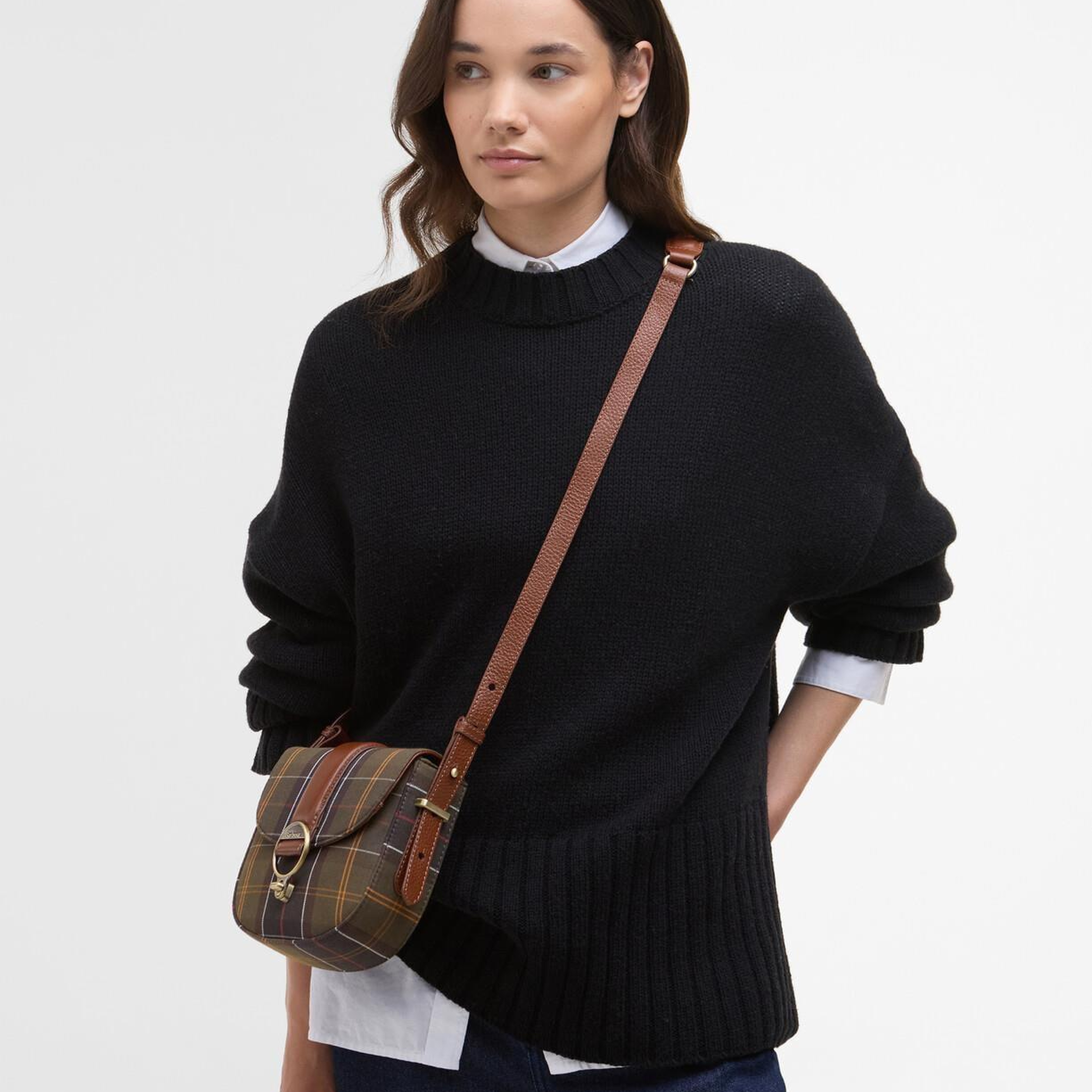 Barbour Elm Tartan Çapraz Çanta