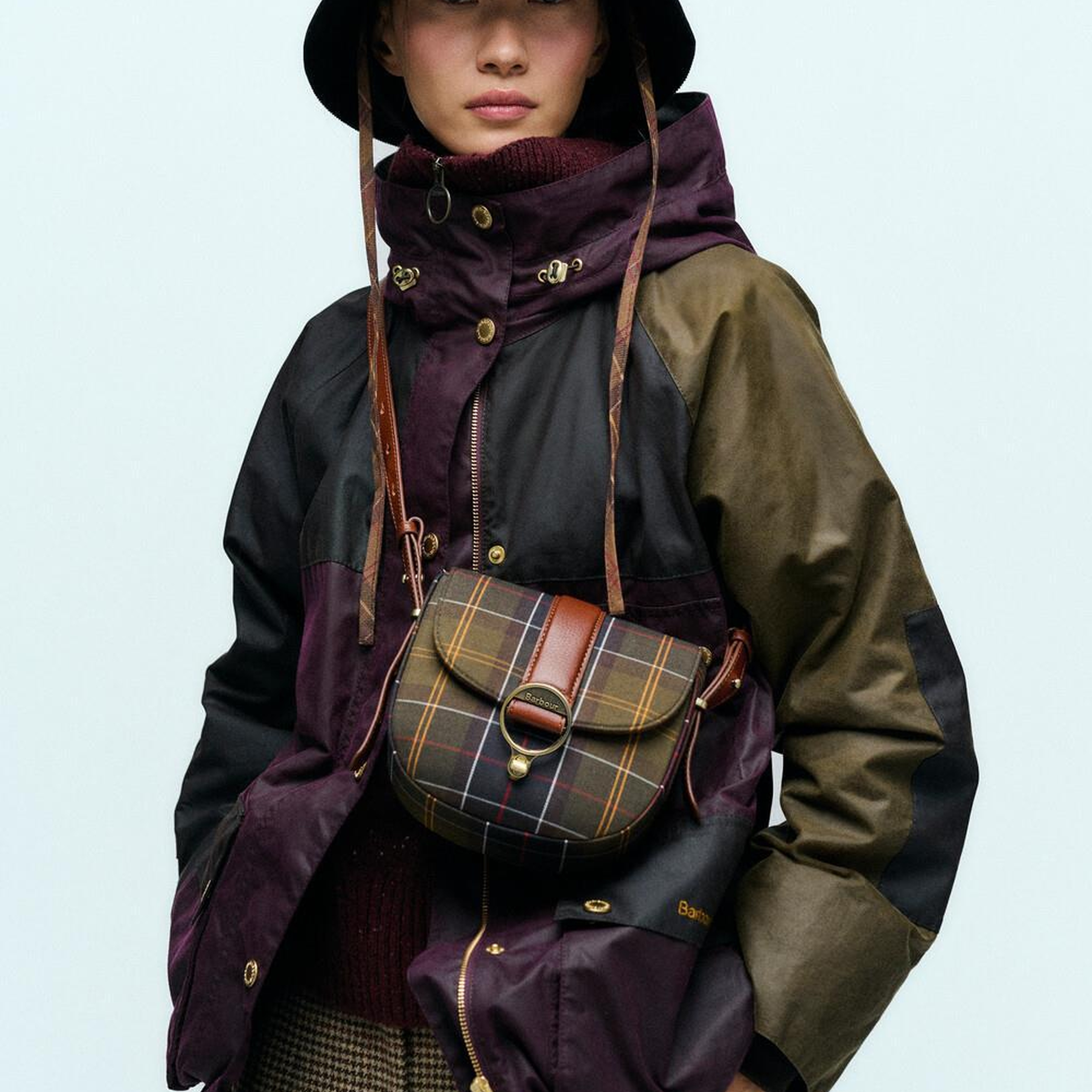 Barbour Elm Tartan Çapraz Çanta