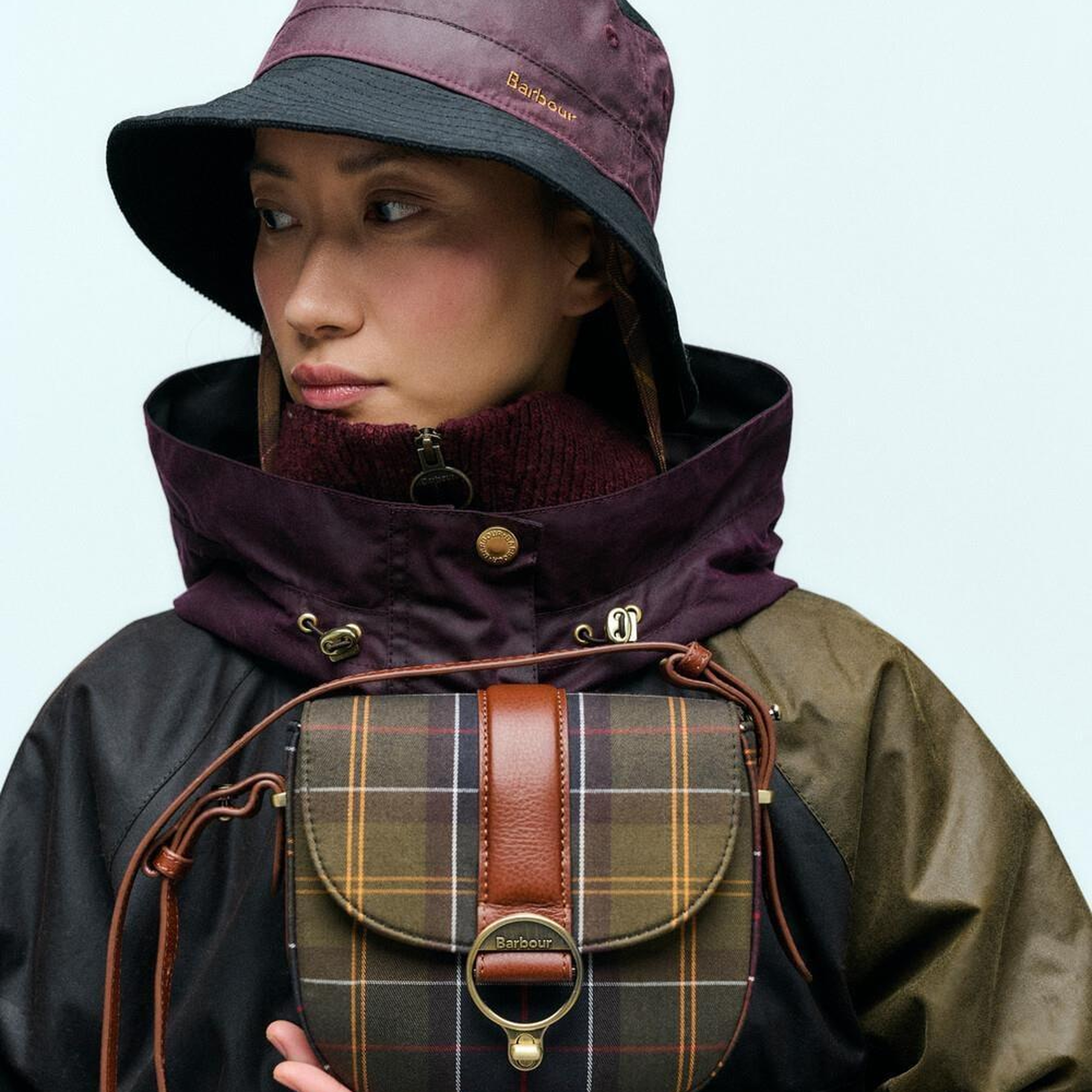 Barbour Elm Tartan Çapraz Çanta