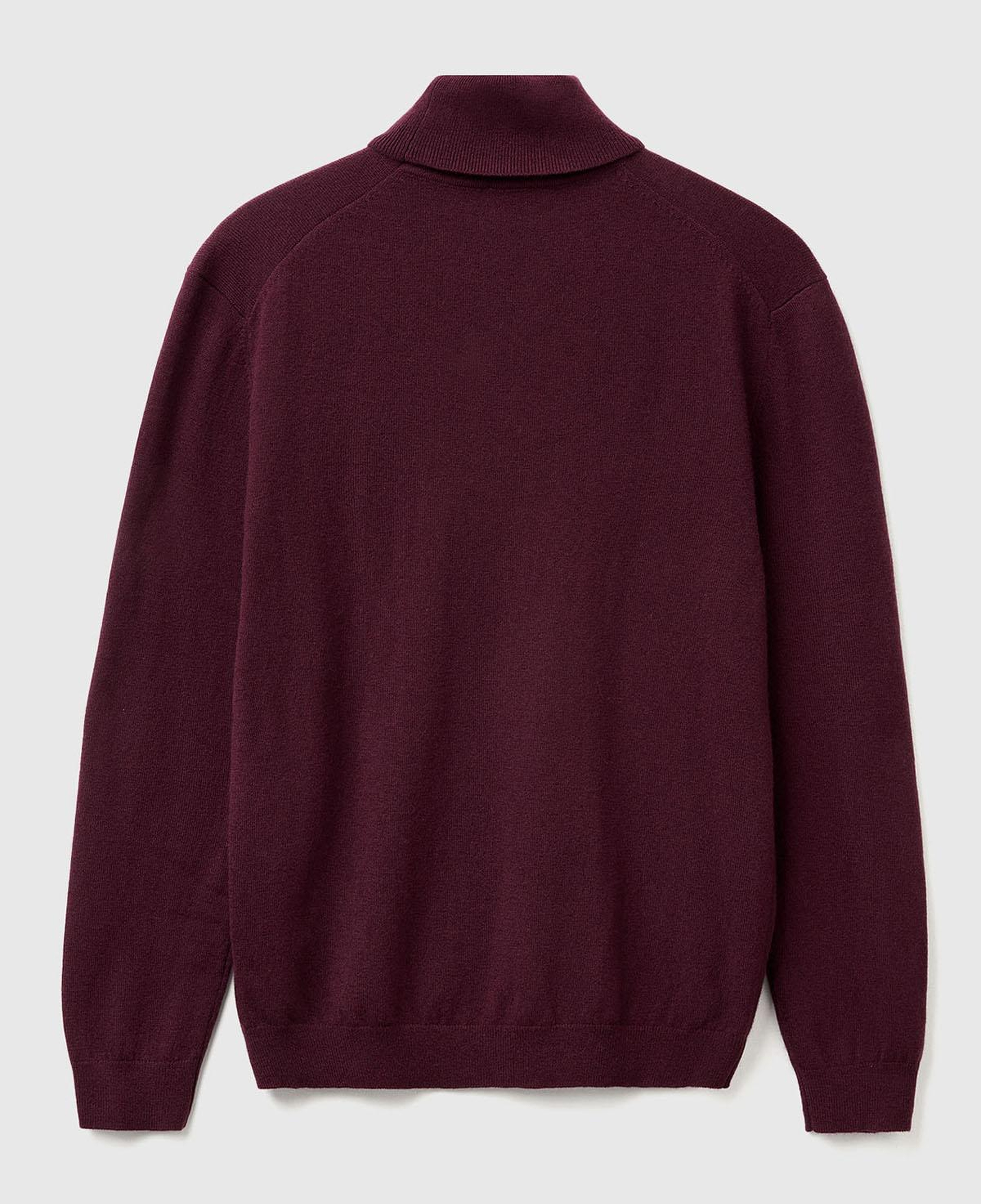 Erkek Mürdüm %100 Merino Boğazlı  Kazak