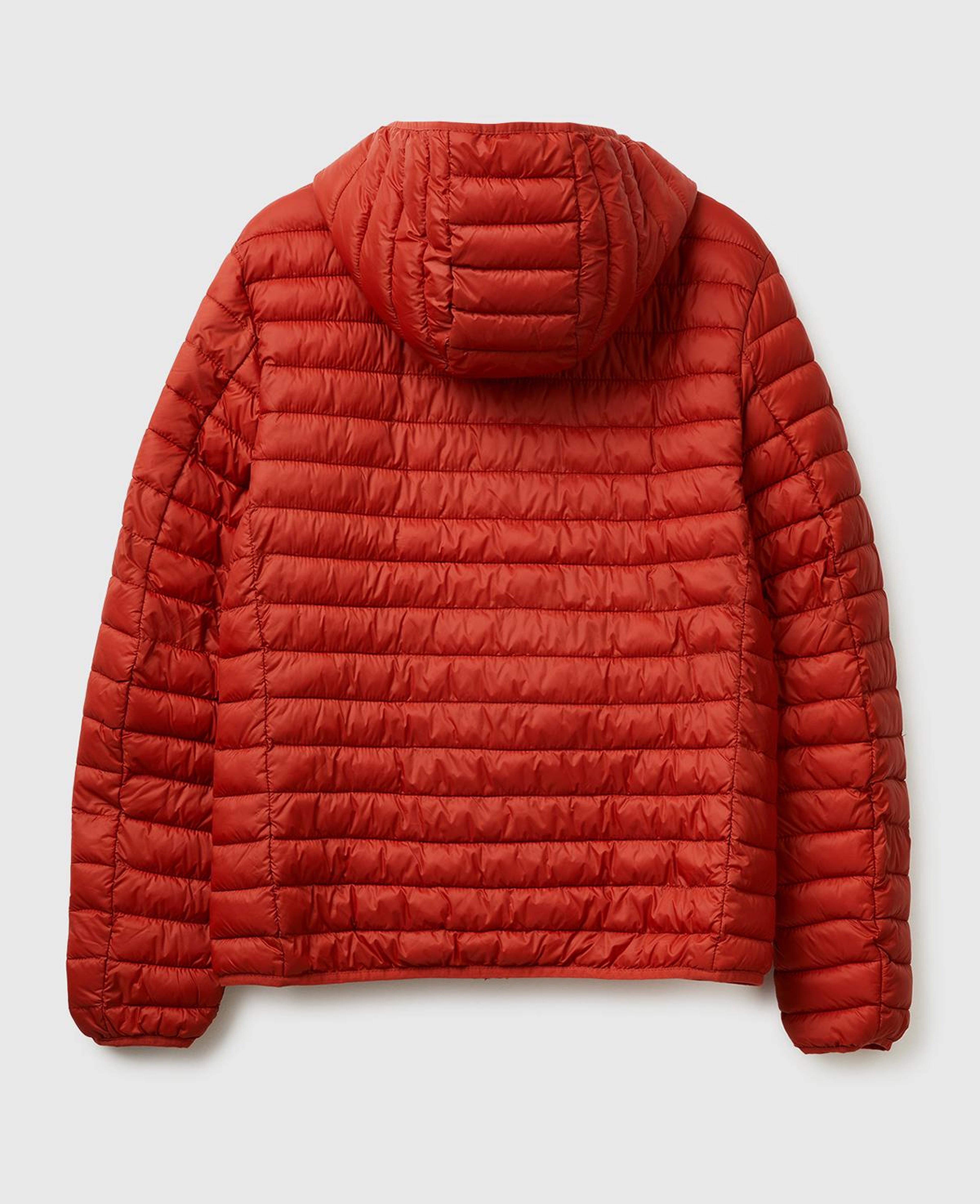 Erkek Kırmızı Regular Fit Kapüşonlu Puffer Mont