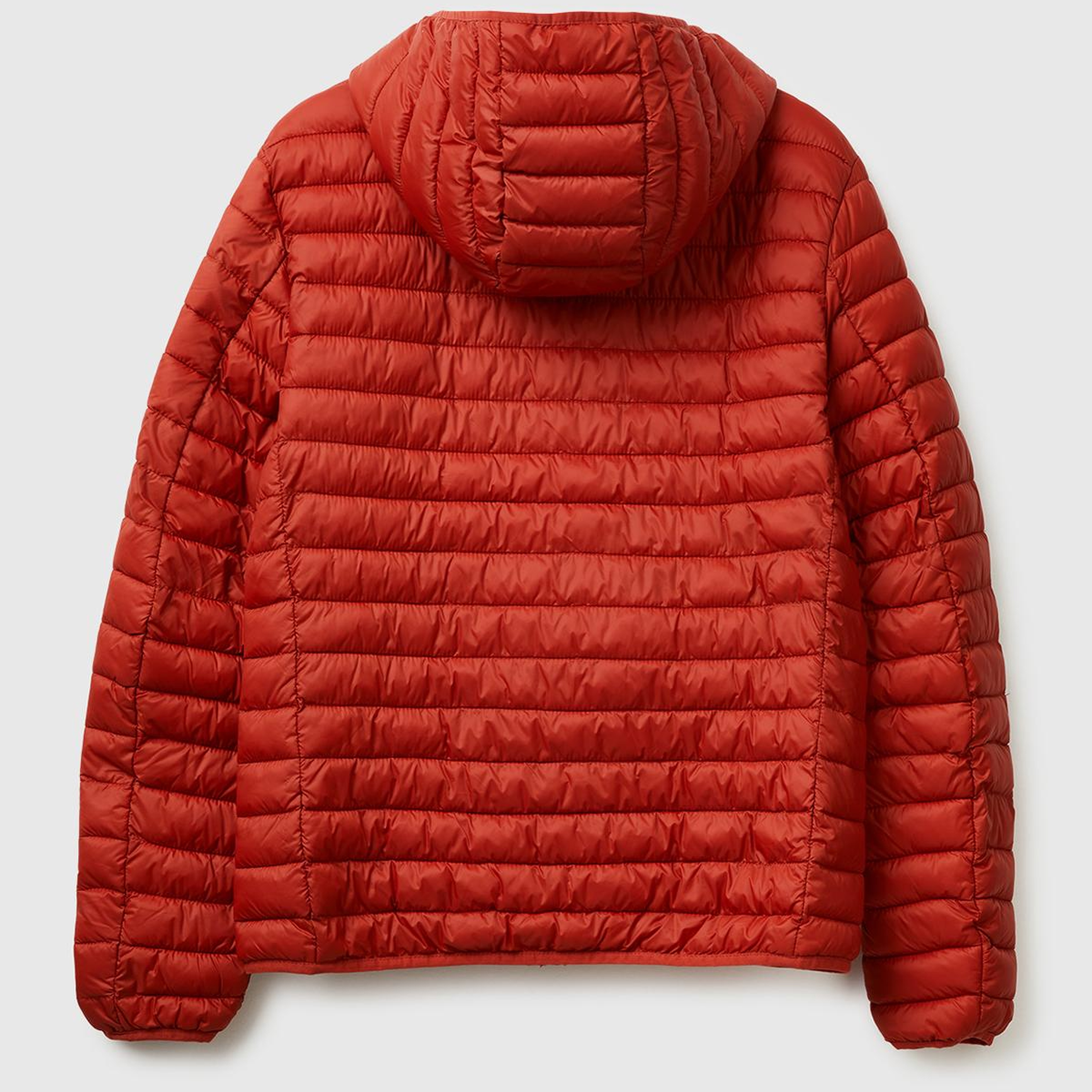 Erkek Kırmızı Regular Fit Kapüşonlu Puffer Mont