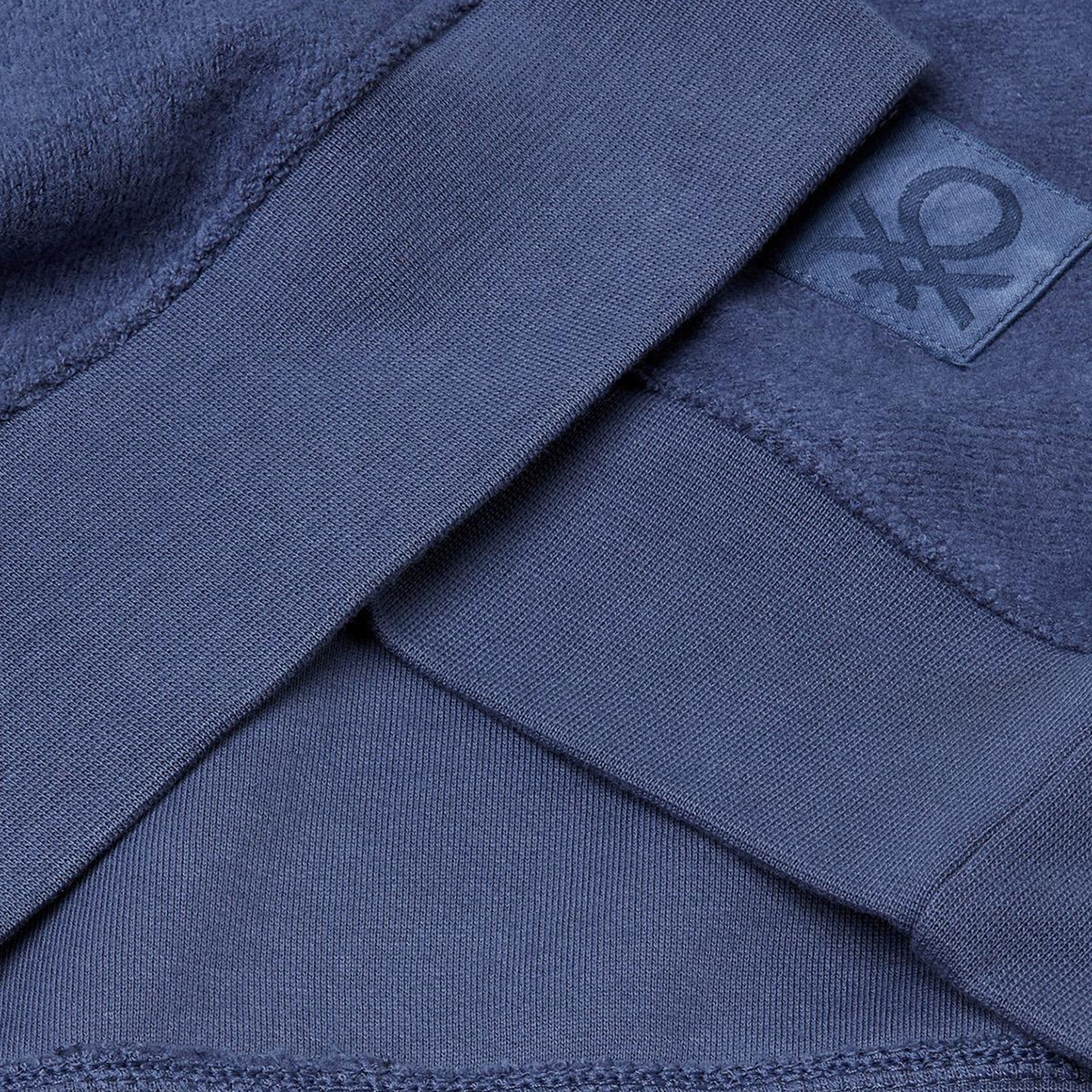 Erkek Gri Pamuk Karışımlı Önü Logo Detaylı Bisiklet Yaka Sweatshirt