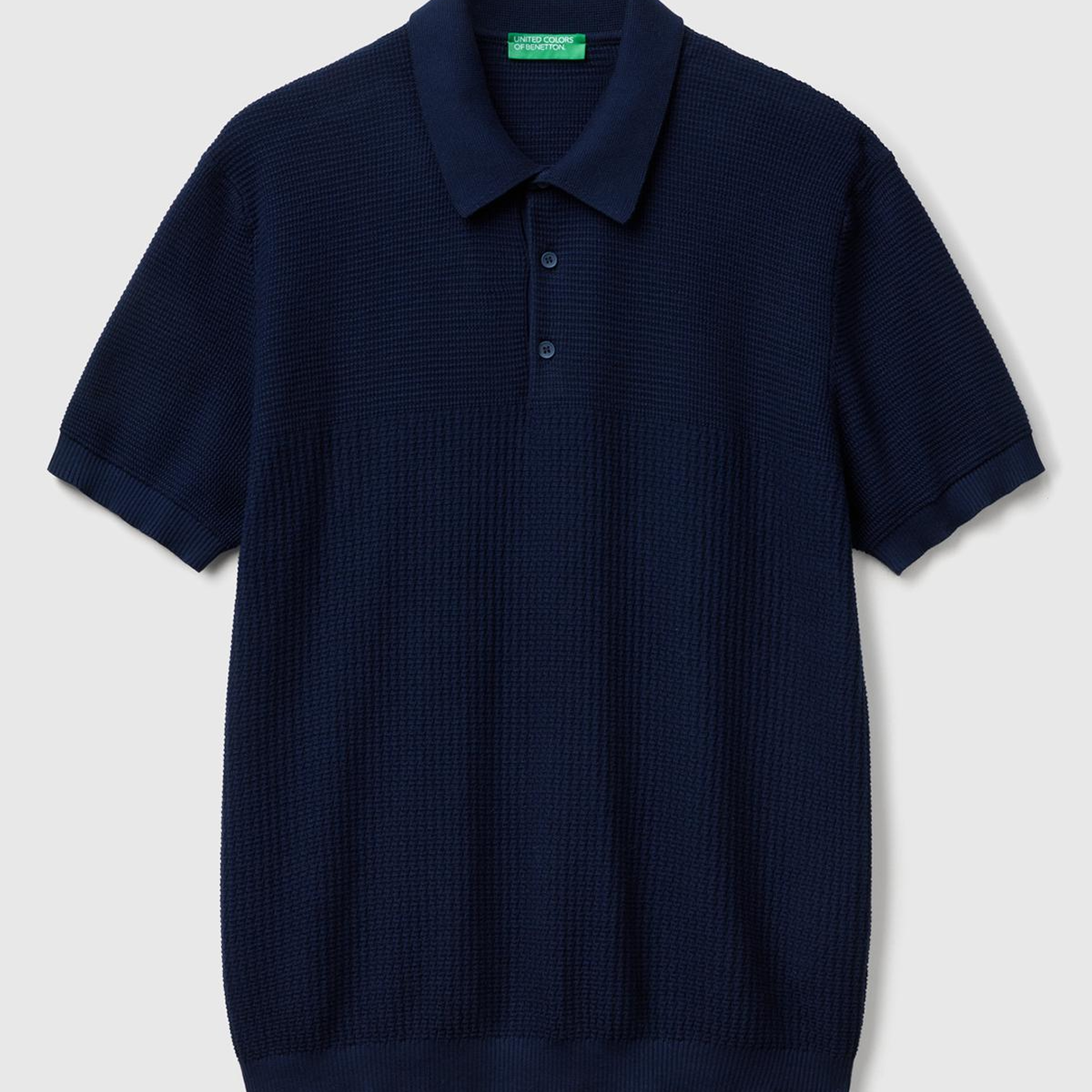 Erkek Lacivert %100 Koton Regular Fit Triko Polo T-Shirt