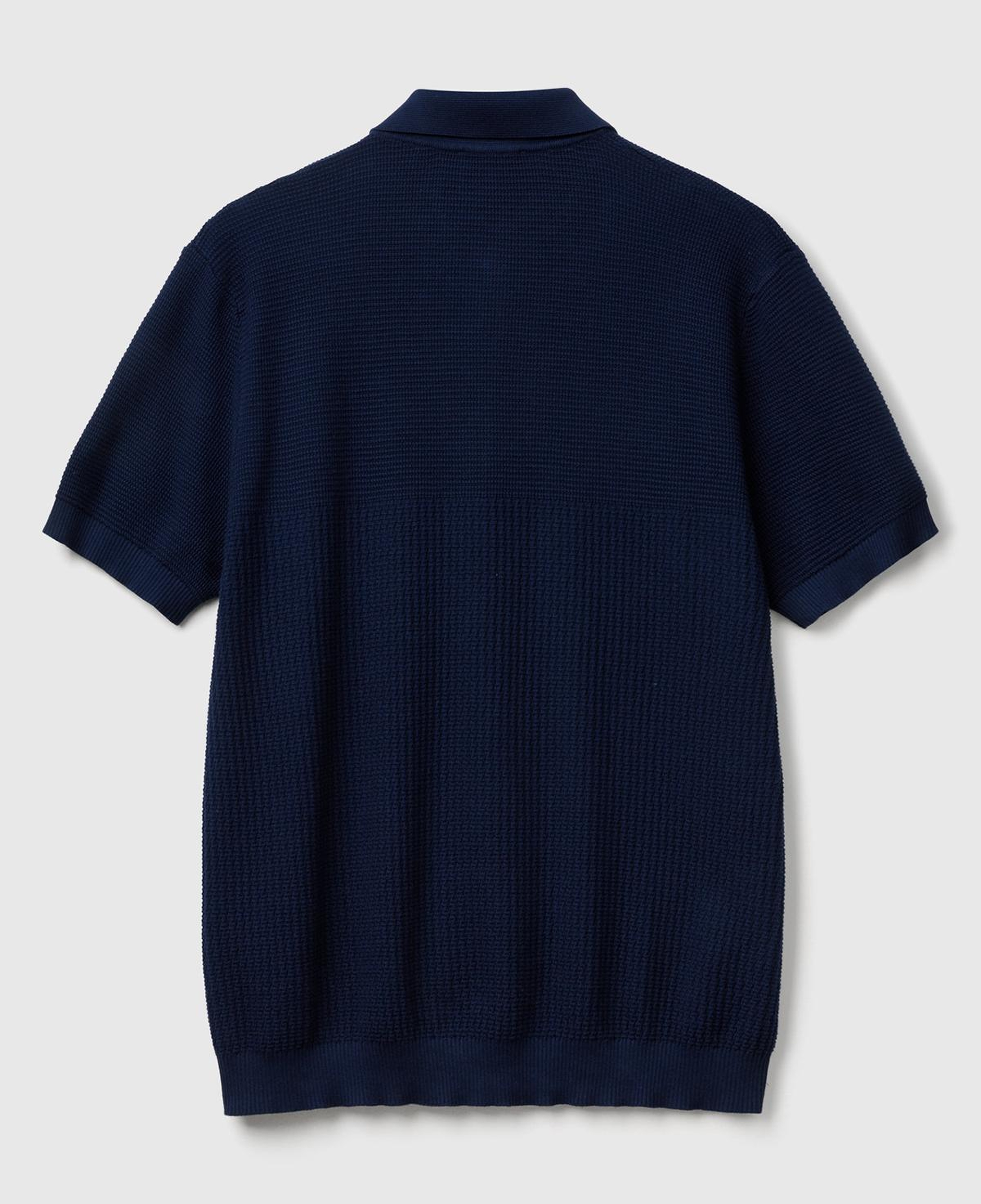 Erkek Lacivert %100 Koton Regular Fit Triko Polo T-Shirt