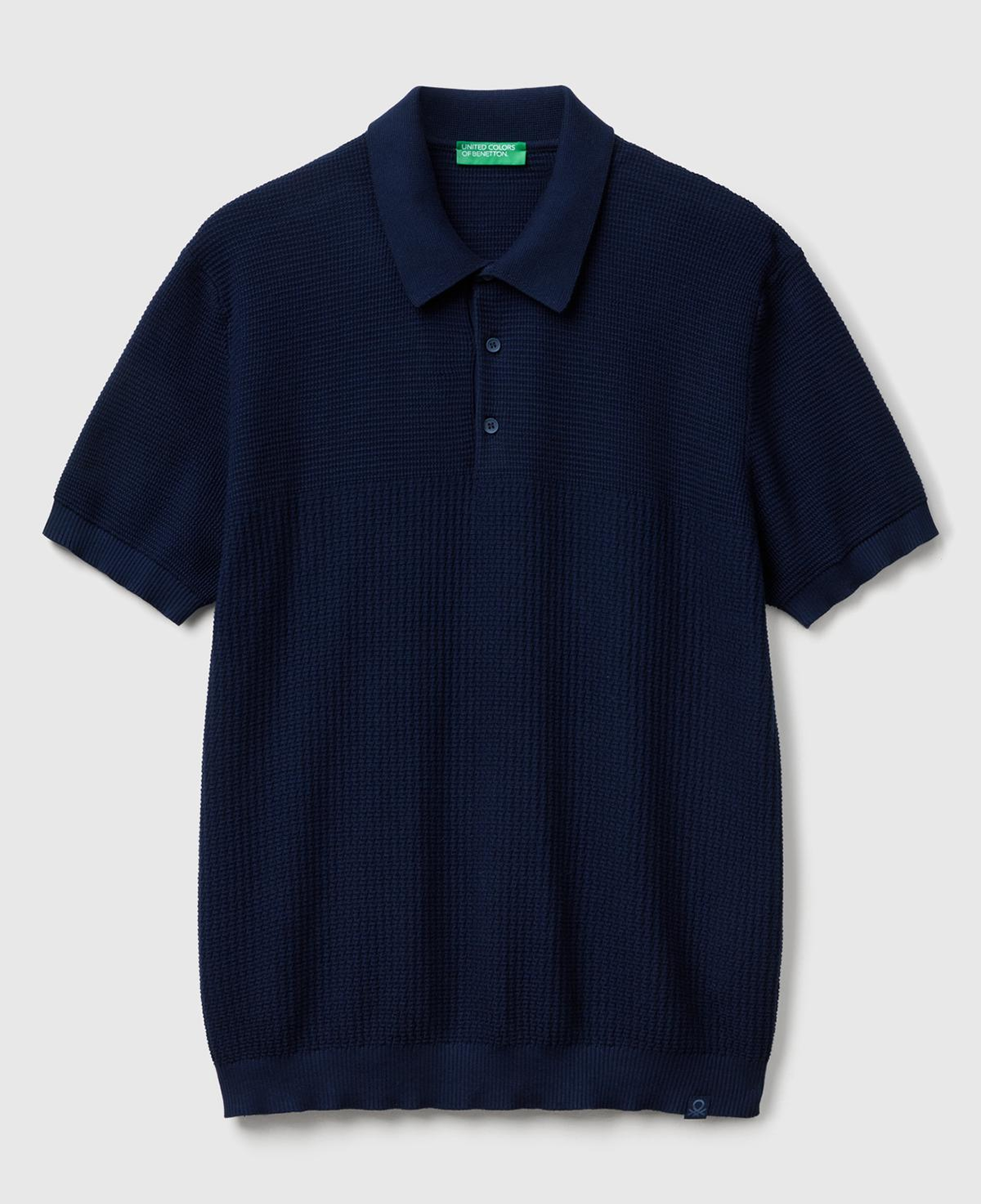 Erkek Lacivert %100 Koton Regular Fit Triko Polo T-Shirt