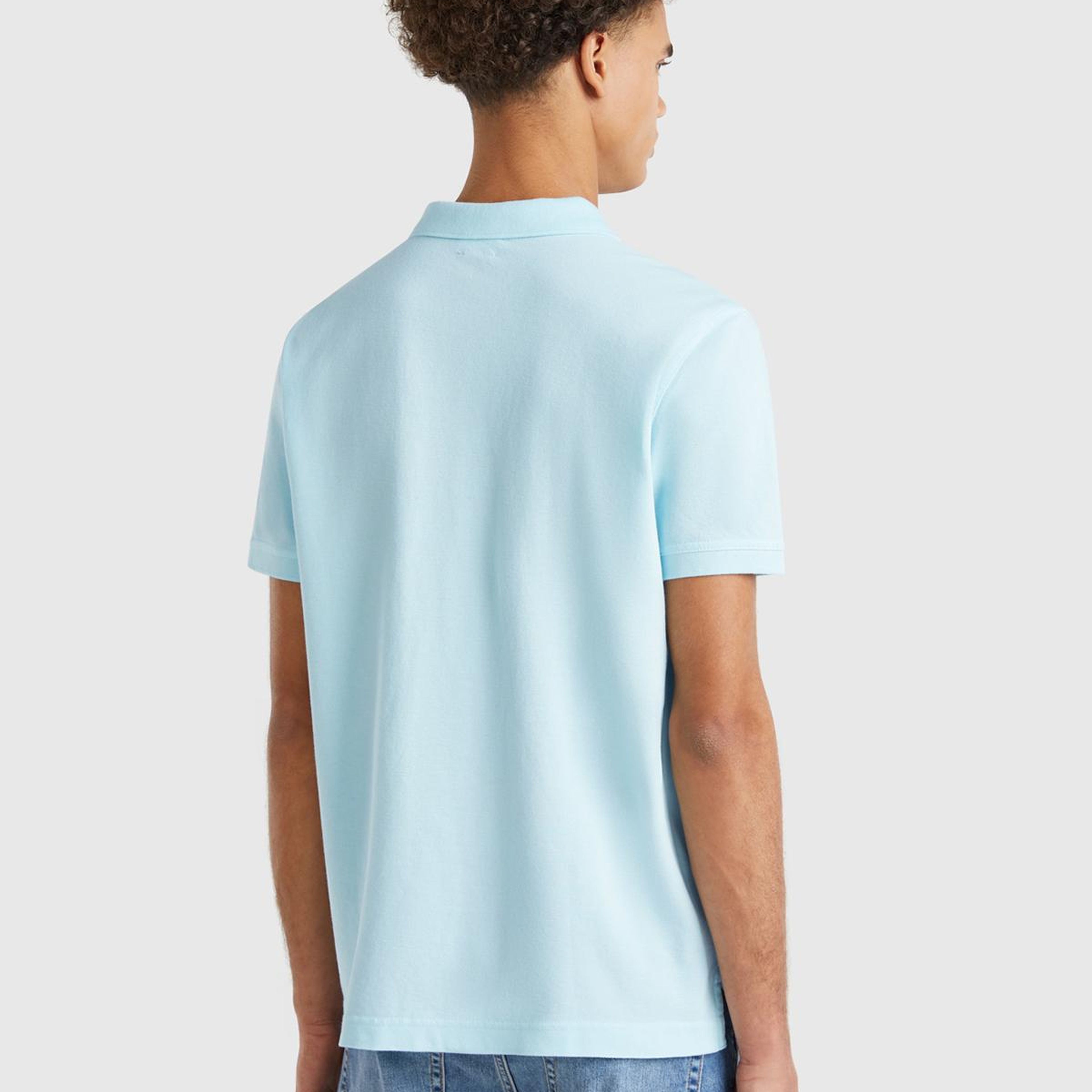 Erkek Turkuaz Regular Fit Kısa Kollu Polo T-Shirt