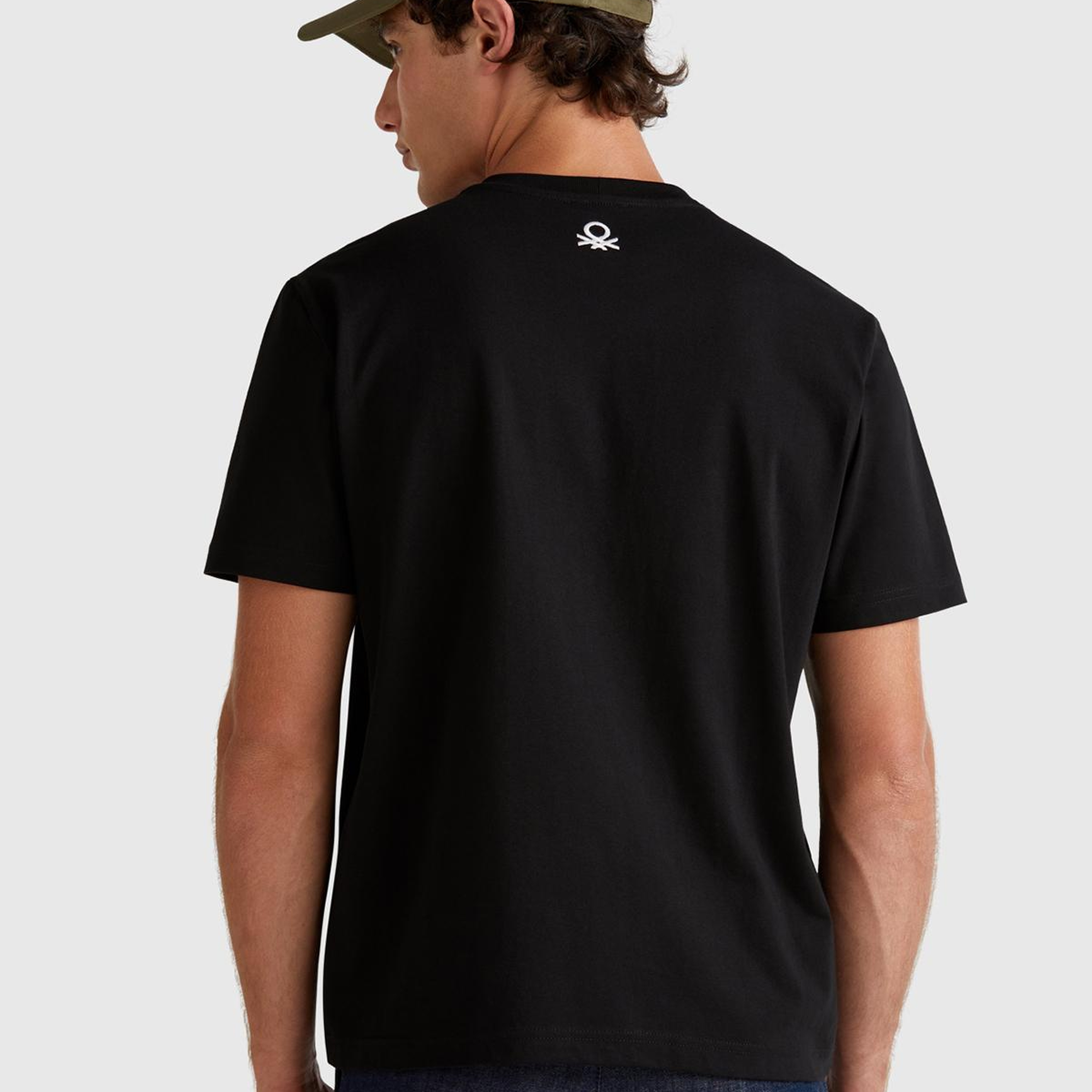 Unisex Siyah %100 Koton Oliviero Toscani Fotoğraf Baskılı T-Shirt