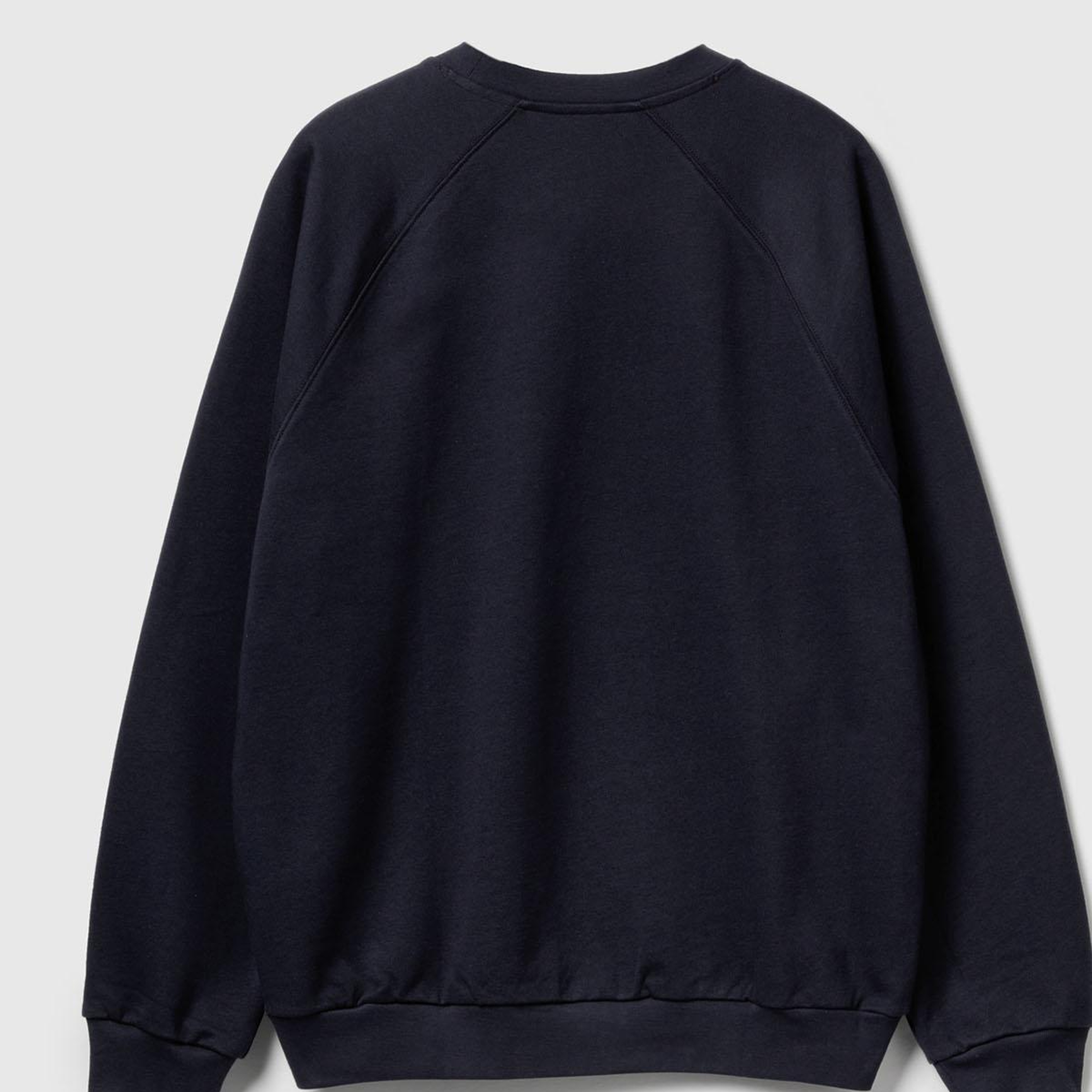 Erkek Lacivert  %100 Pamuk Relaxed Fit Stranger Things Baskılı Sweatshirt
