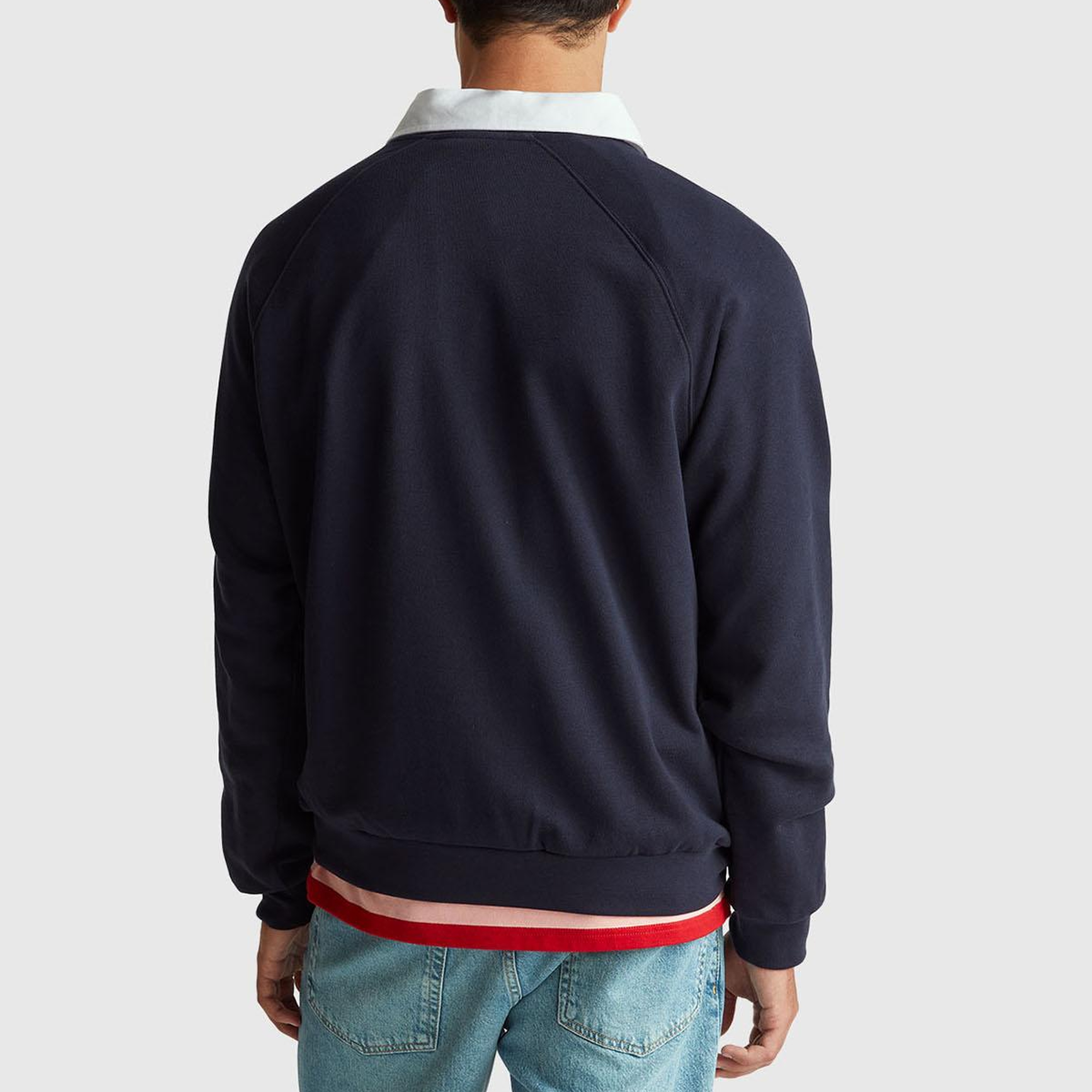 Erkek Lacivert  %100 Pamuk Relaxed Fit Stranger Things Baskılı Sweatshirt