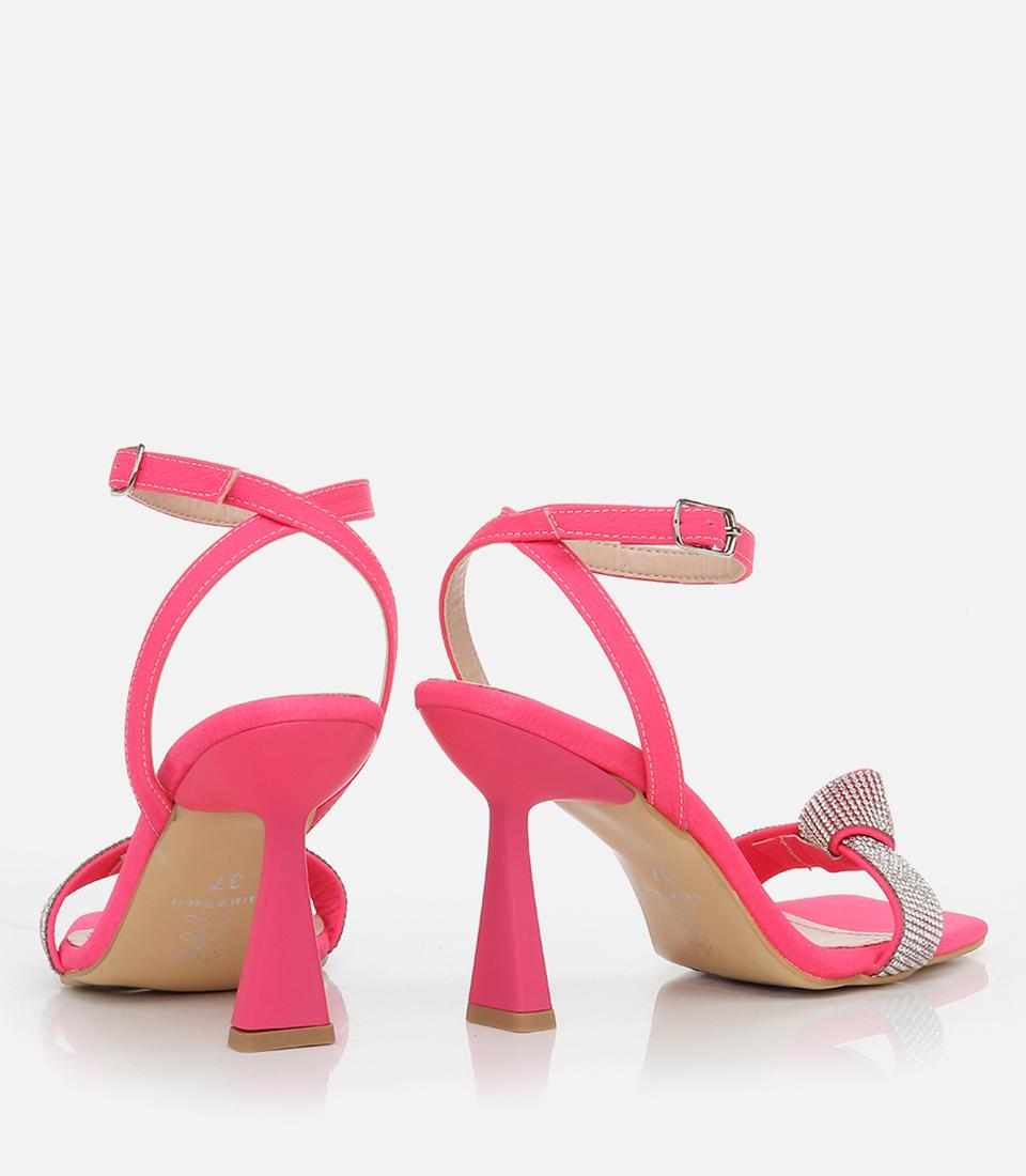 Kadın Pembe Abiye Topuklu Sandalet