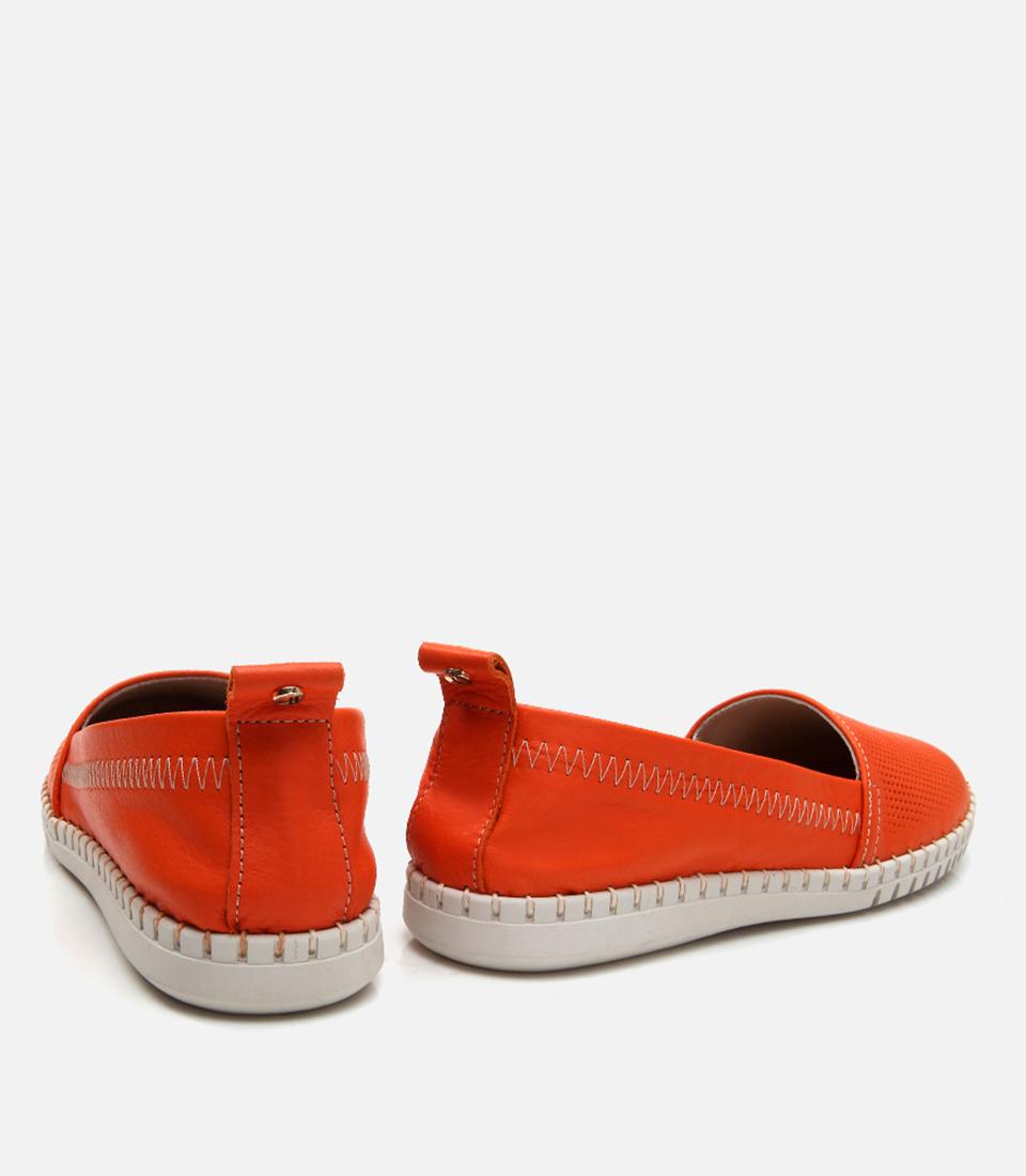 Kadın Deri Kırmızı Loafer