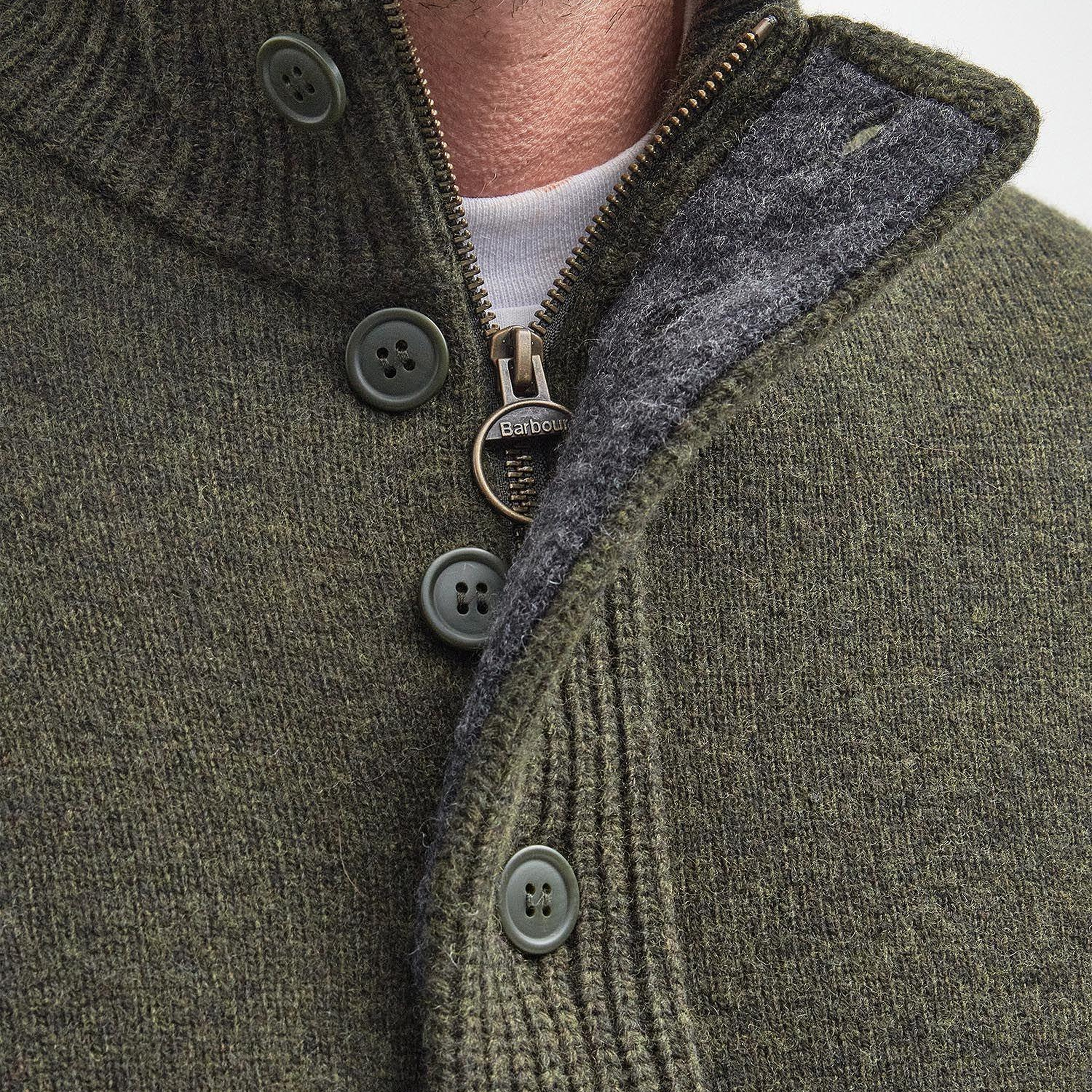 Barbour Patch Half Zip Kazak