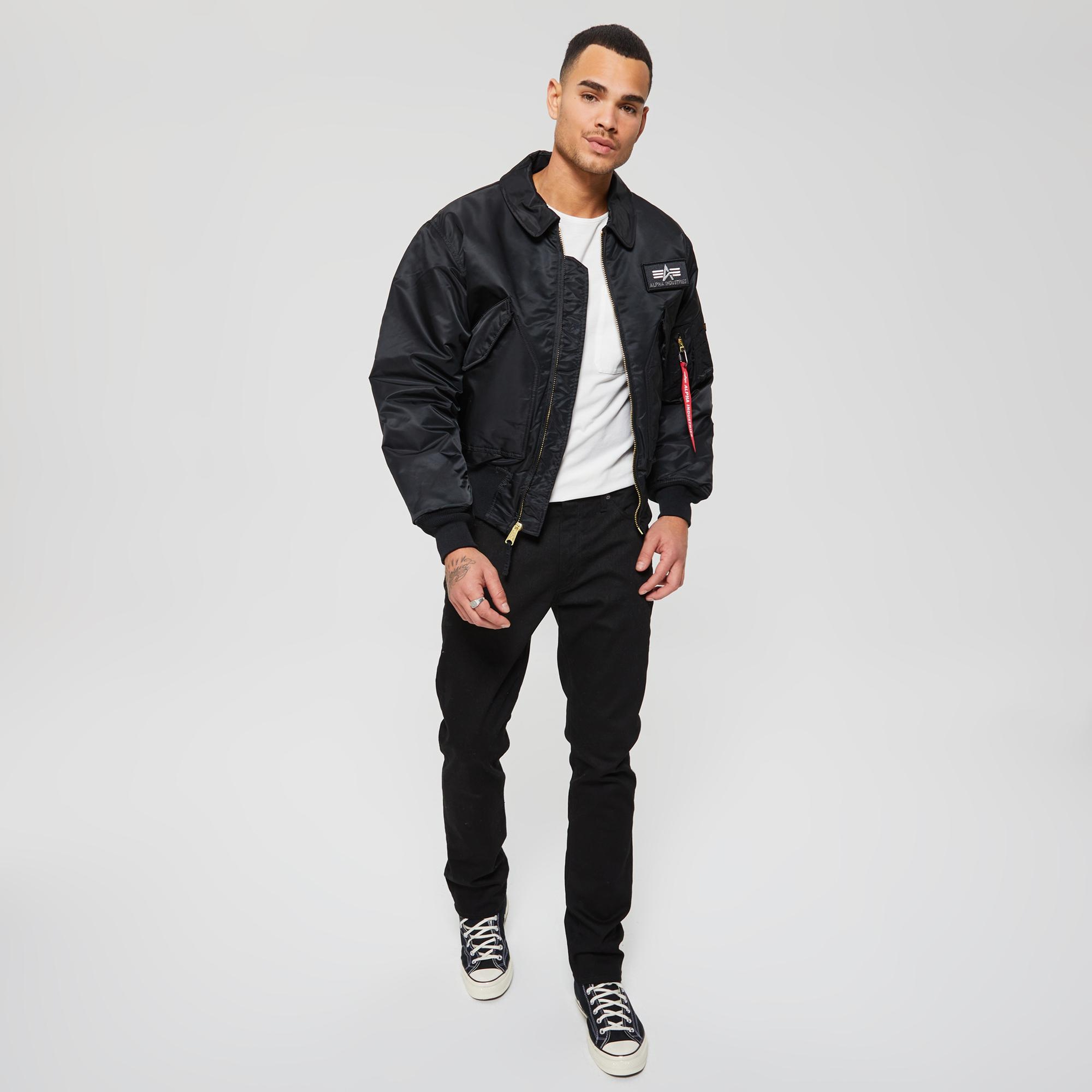Alpha Industries Cwu 45/P Erkek Siyah Ceket