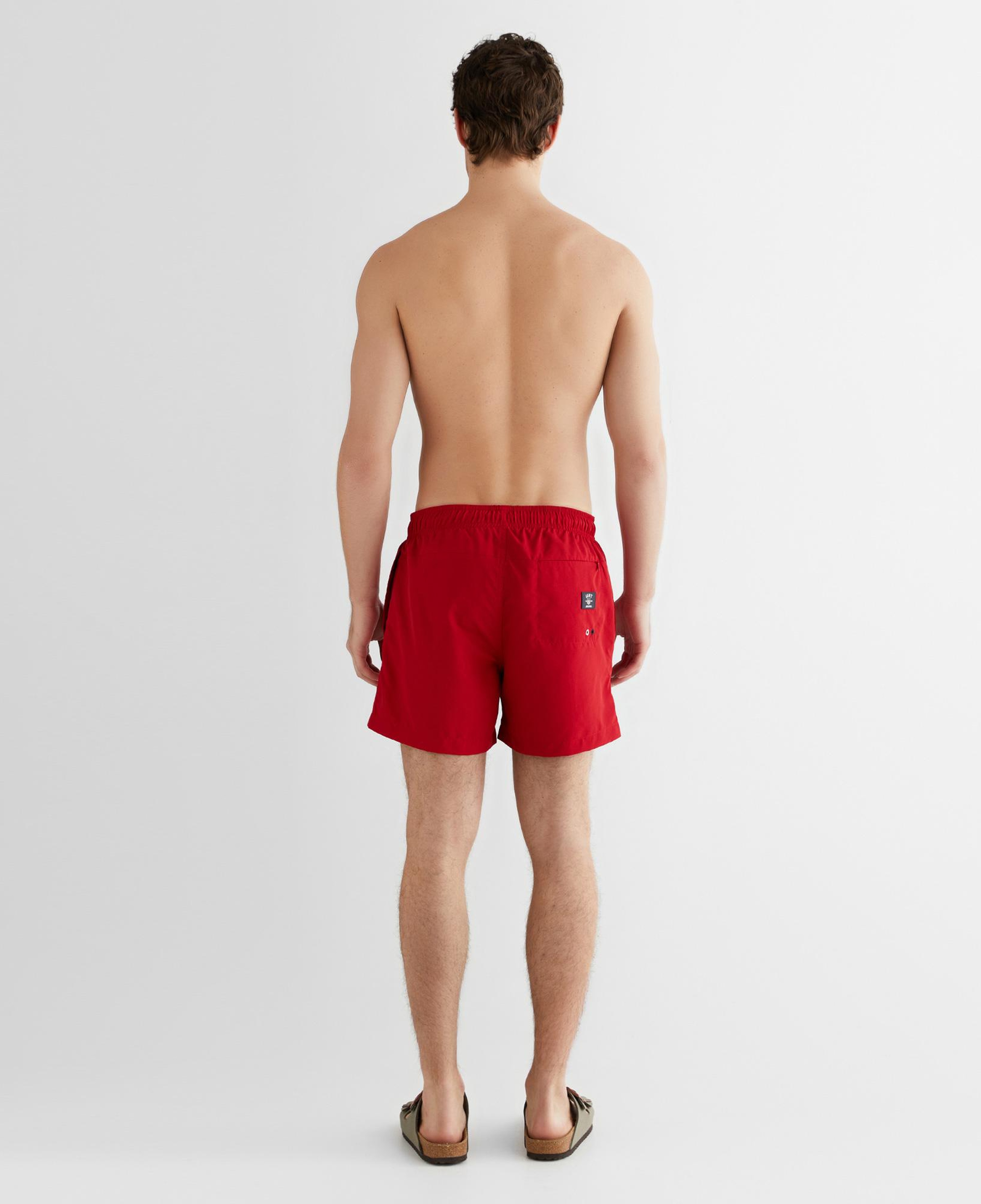 GANT Erkek Kırmızı Regular Fit Logolu Mayo Şort