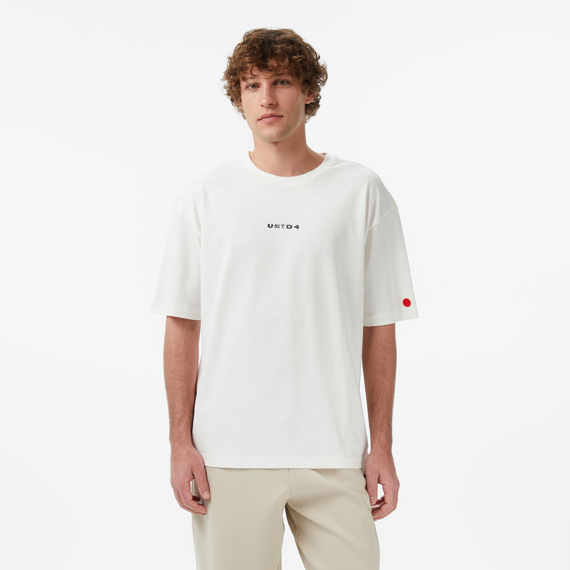 UNITED4 Regular Fit Erkek Bej T-Shirt