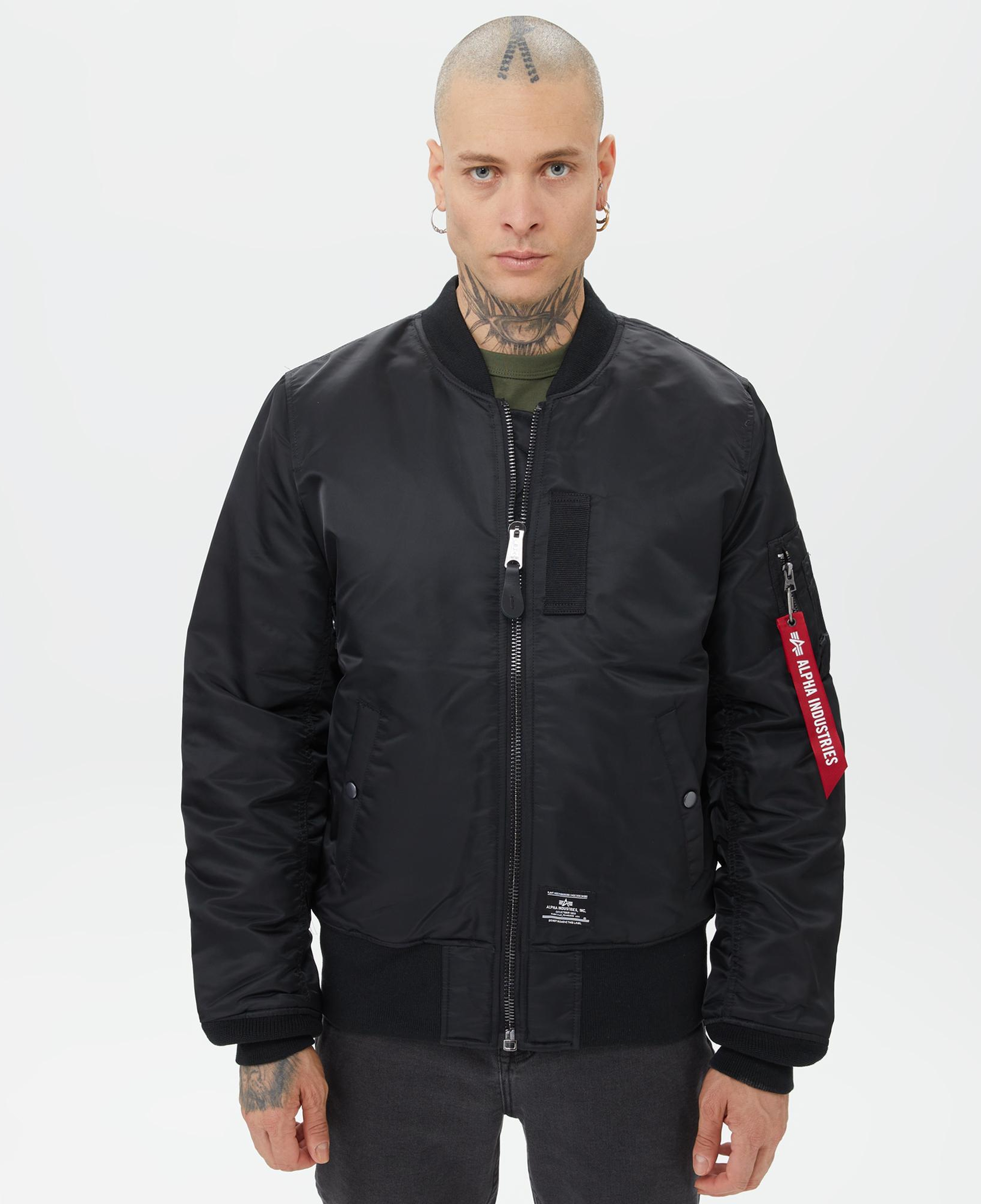 Alpha Industries Ma-1 Mod Flight Erkek Siyah Ceket
