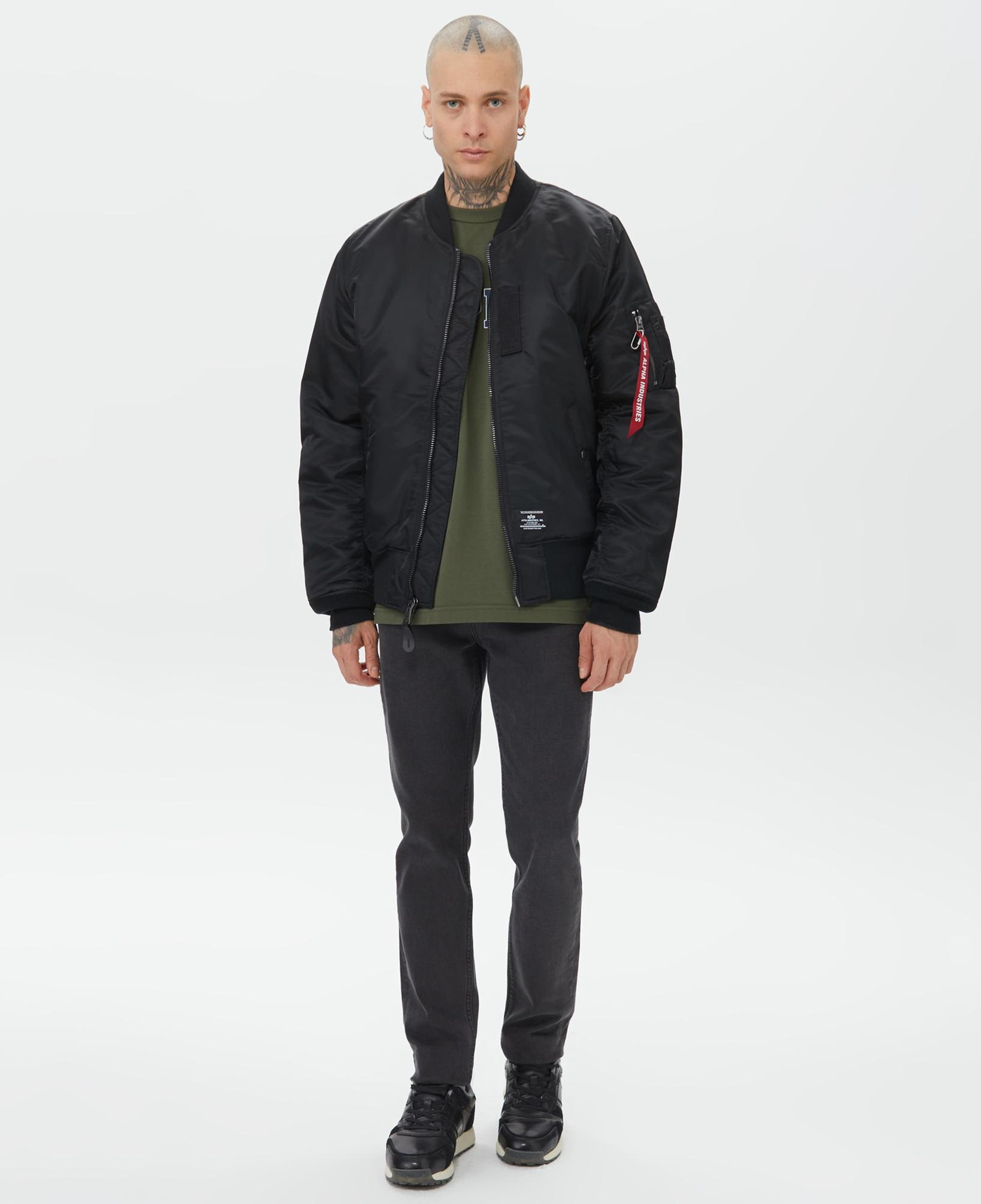 Alpha Industries Ma-1 Mod Flight Erkek Siyah Ceket