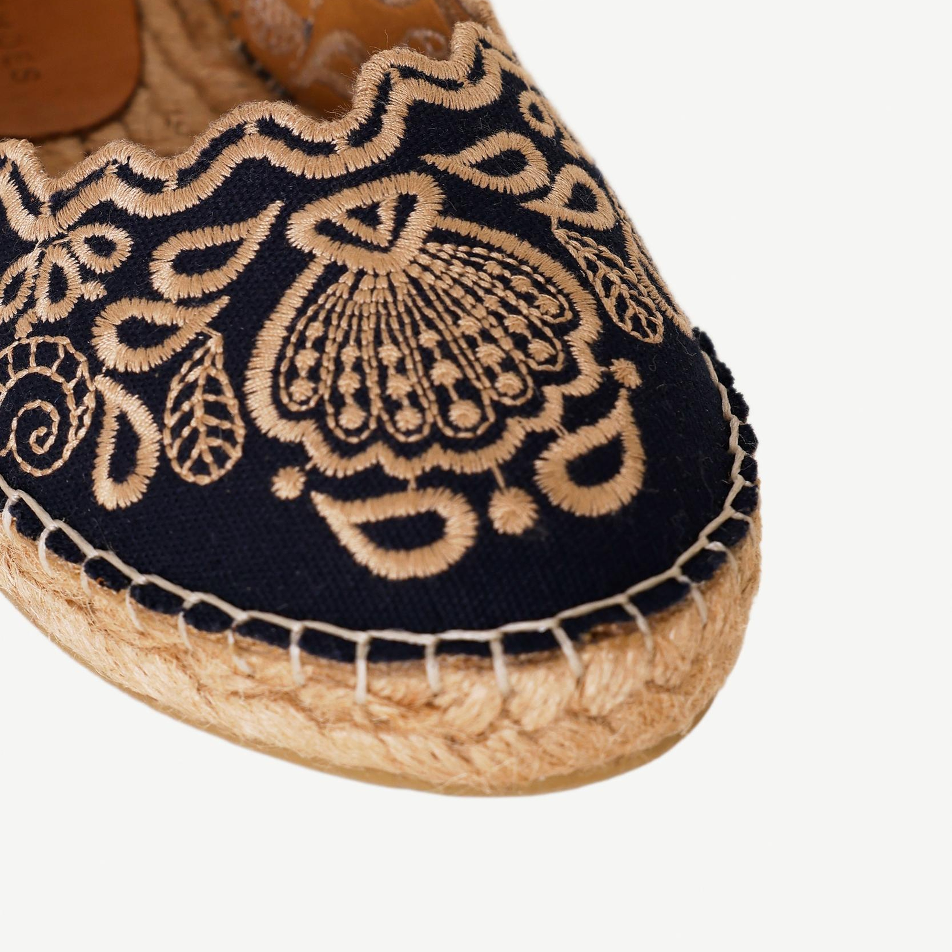 YARGICI Nakış İşlemeli Mary Jane Espadril