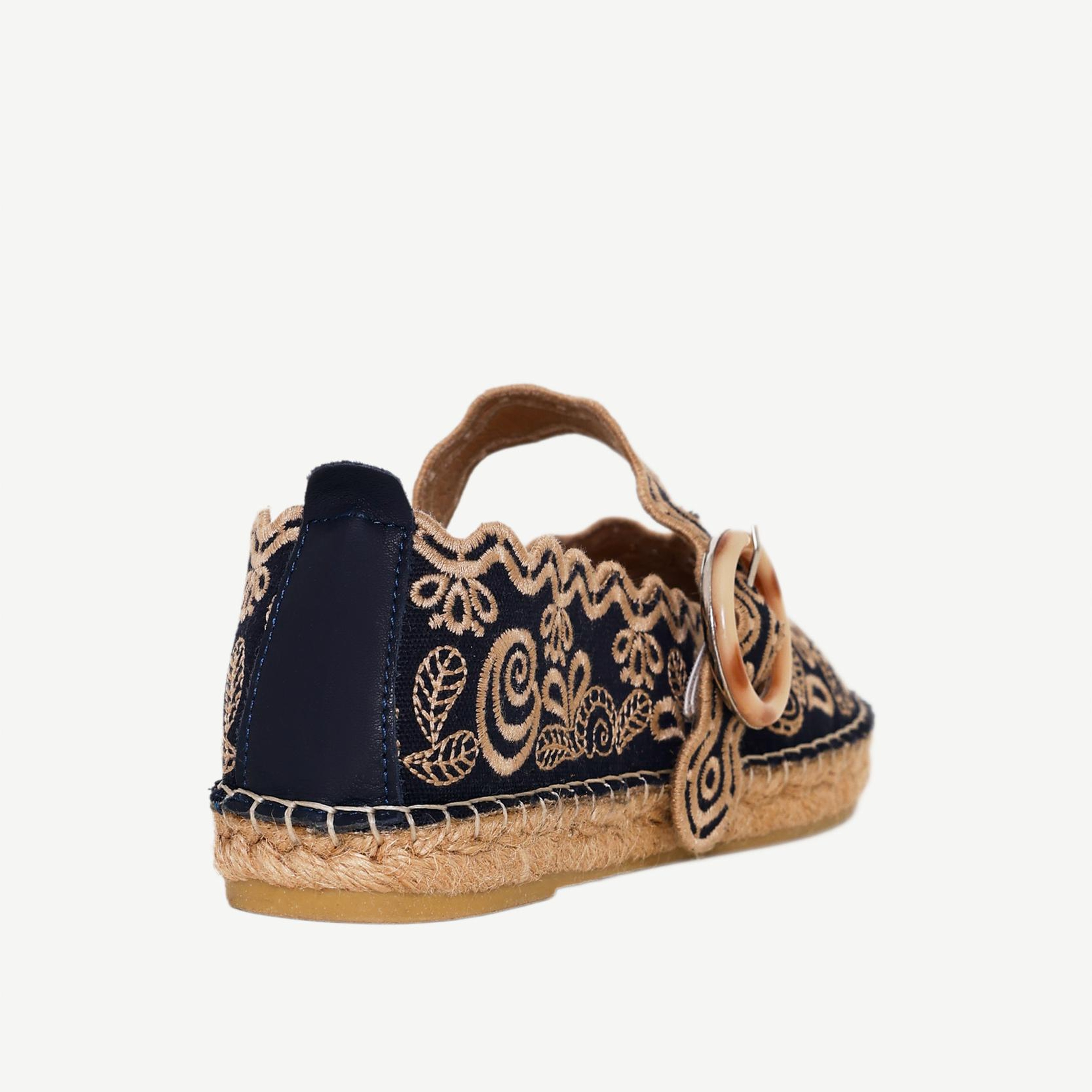 YARGICI Nakış İşlemeli Mary Jane Espadril