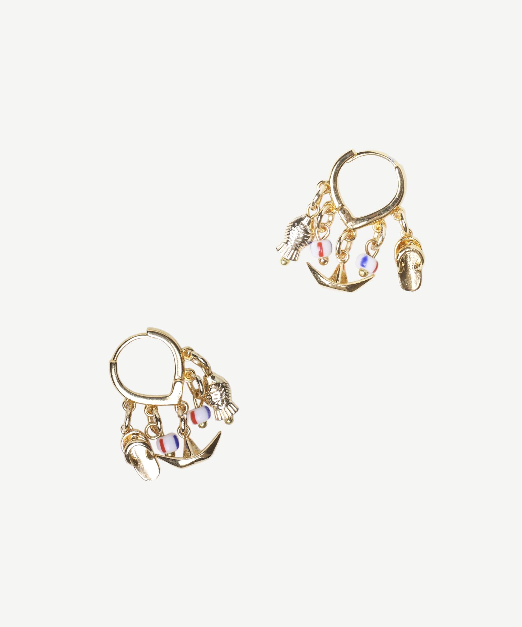 YARGICI Charm Detaylı Halka Küpe