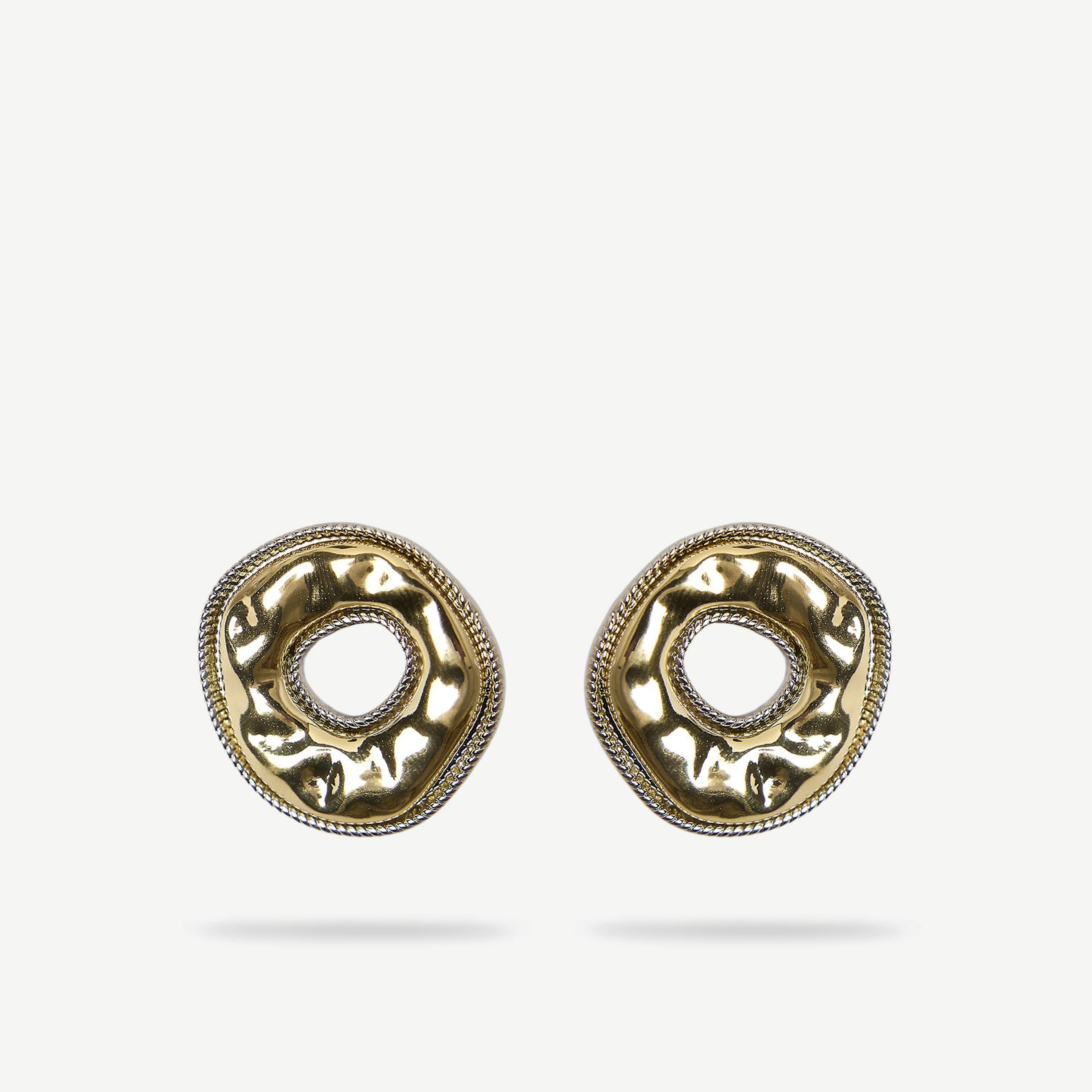 YARGICI Dokulu Gold Küpe
