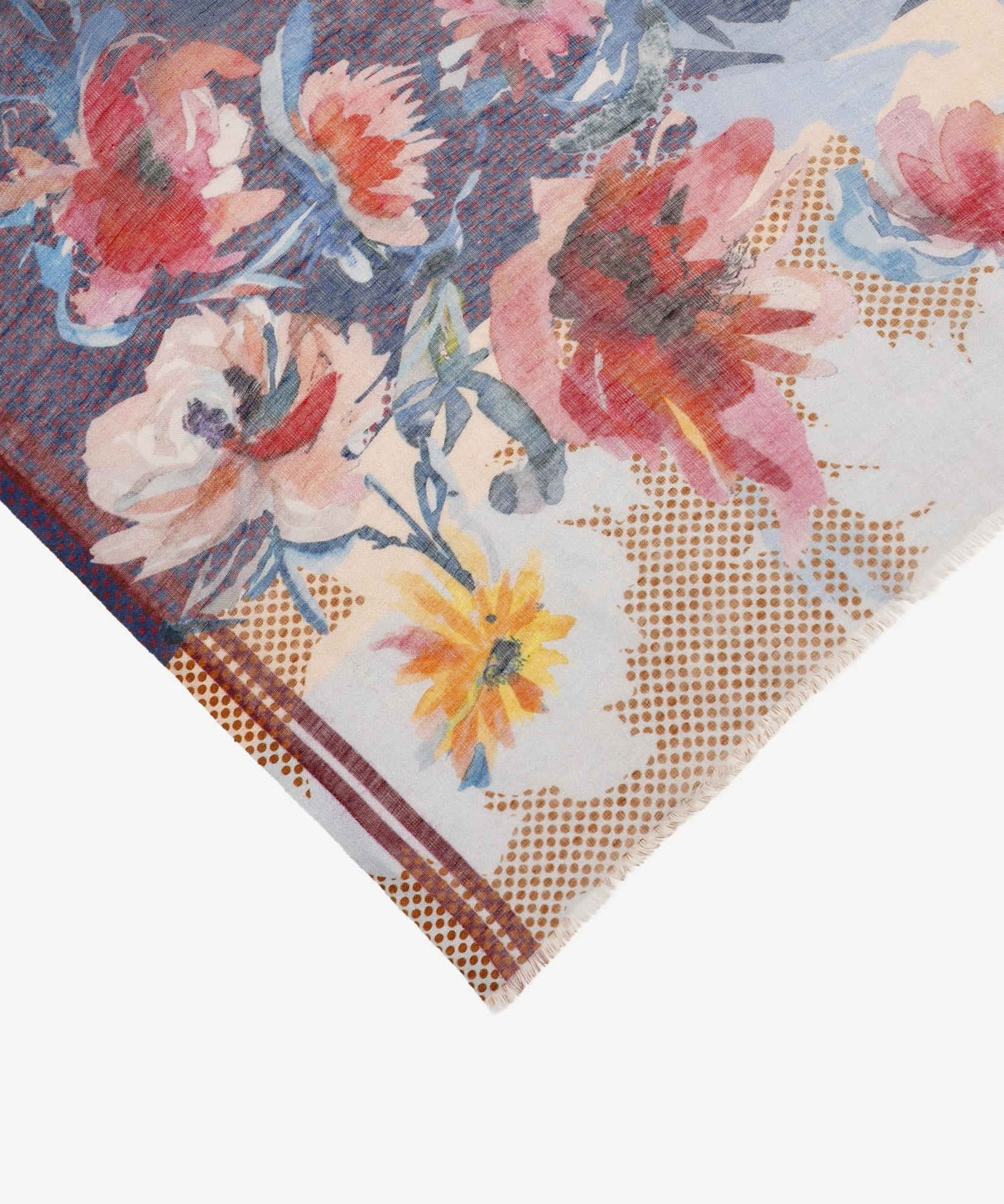 YARGICI Çiçek Desenli Şal