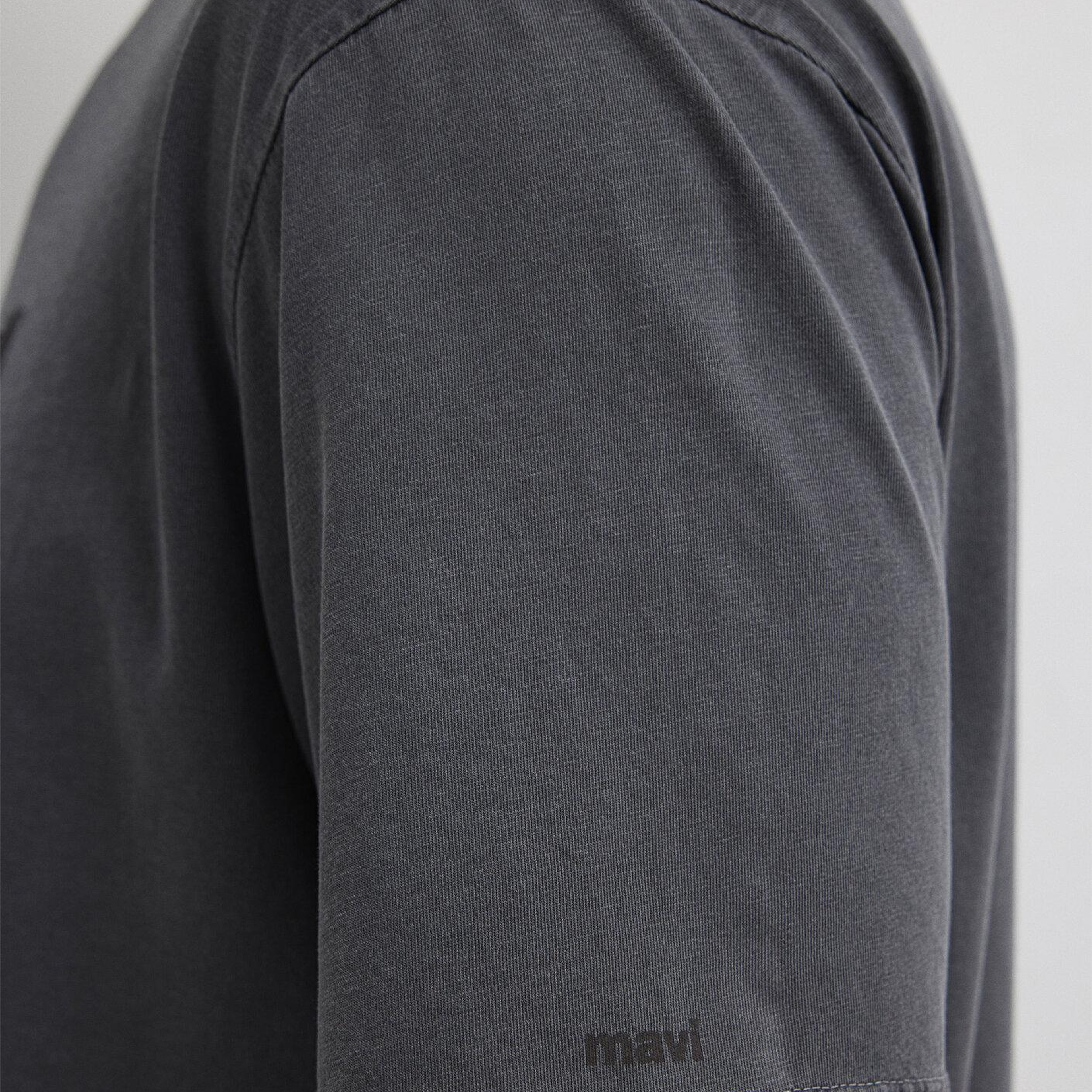 Mavi İstanbul Baskılı Antrasit Tişört Loose Fit / Bol Rahat Kesim 0613594-80106