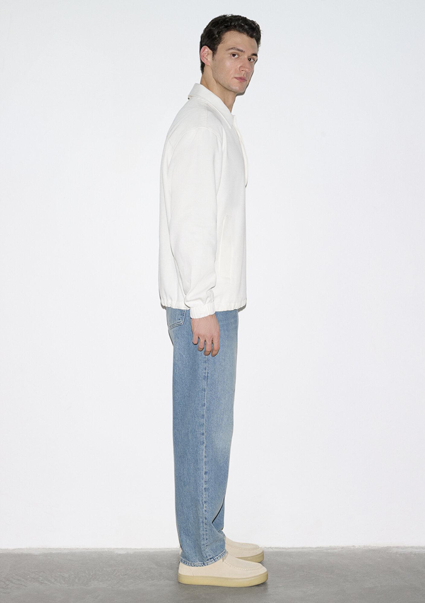 Mavi Ekru Polo Sweatshirt 0212008-80194