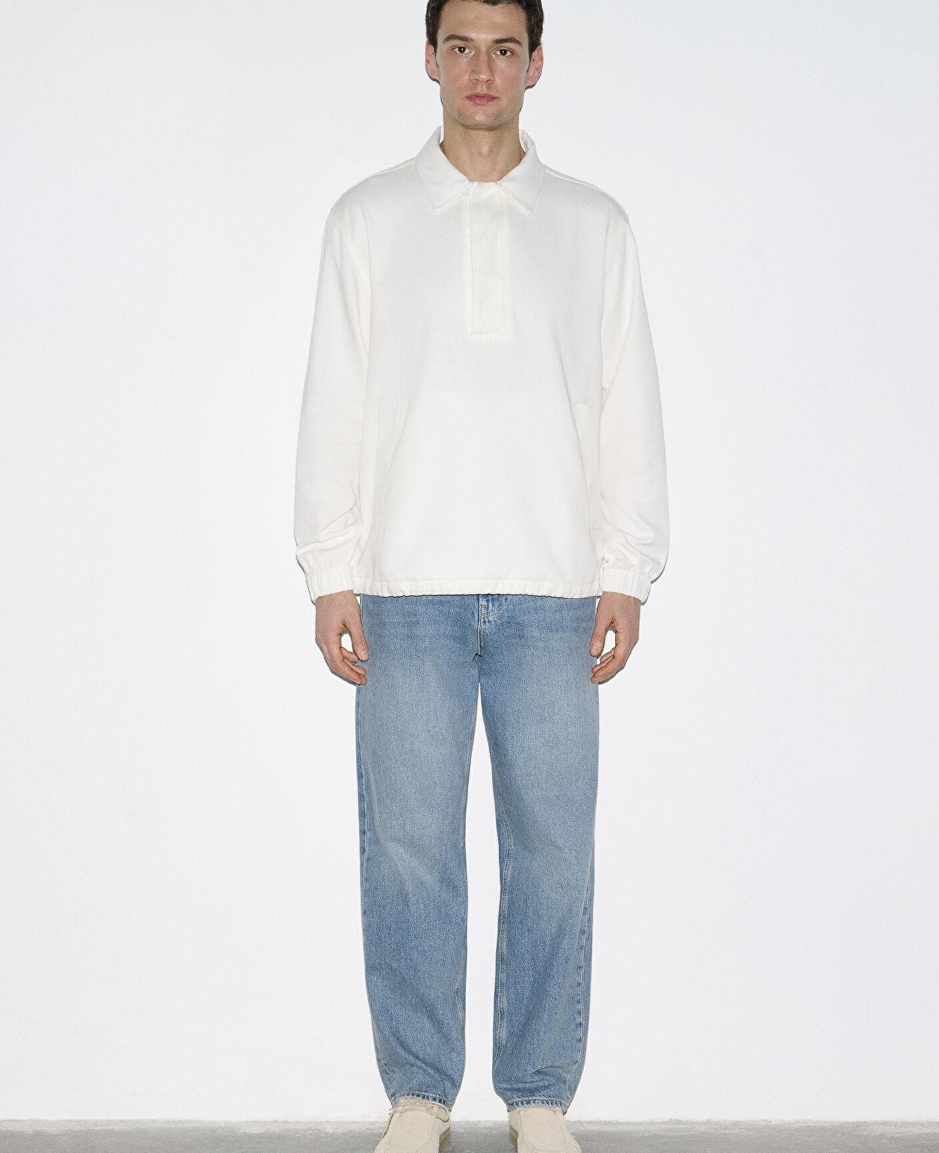 Mavi Ekru Polo Sweatshirt 0212008-80194