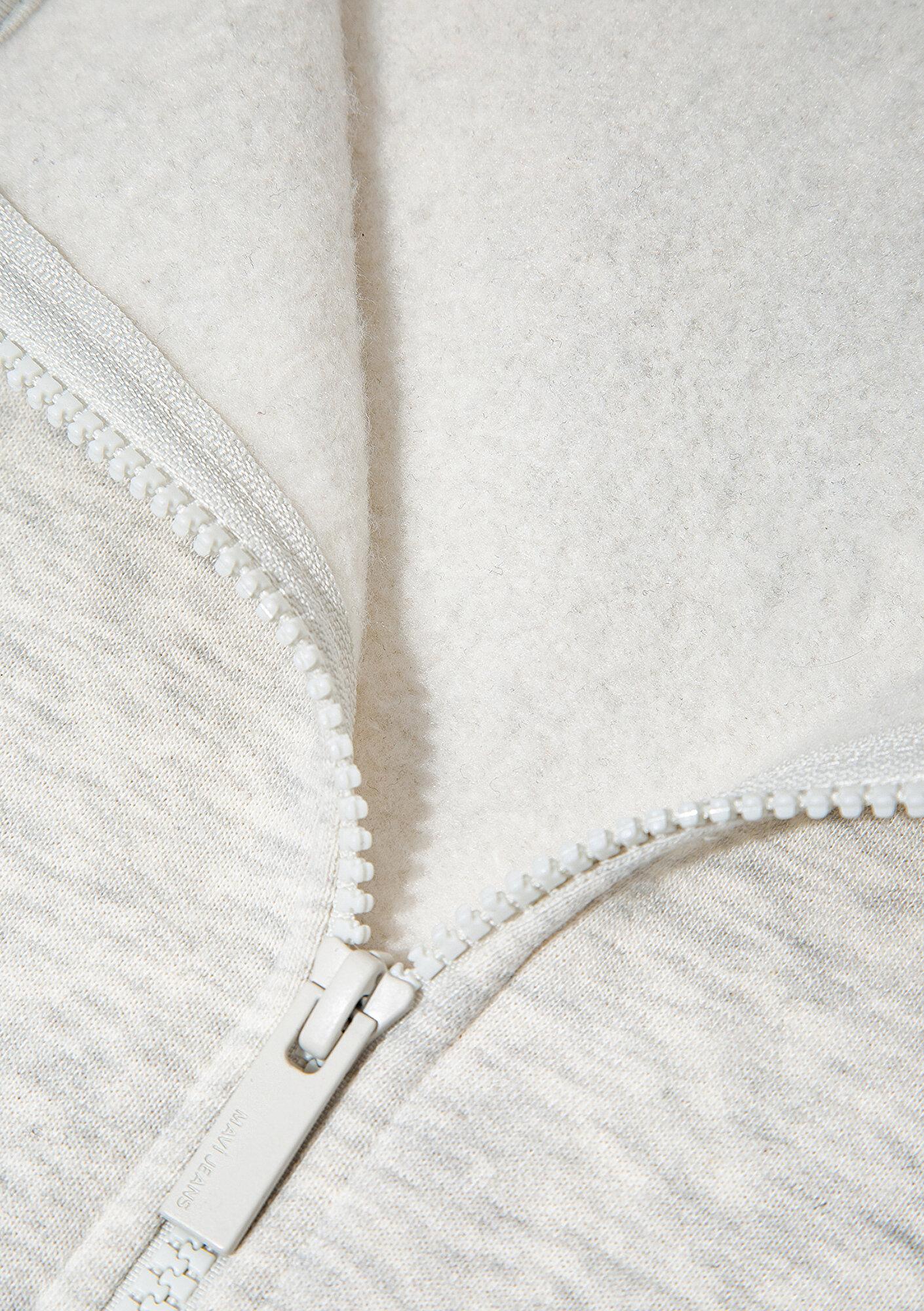 Mavi Mavi Logo Nakış Detaylı Kapüşonlu Bej Sweatshirt 1S10532-85576