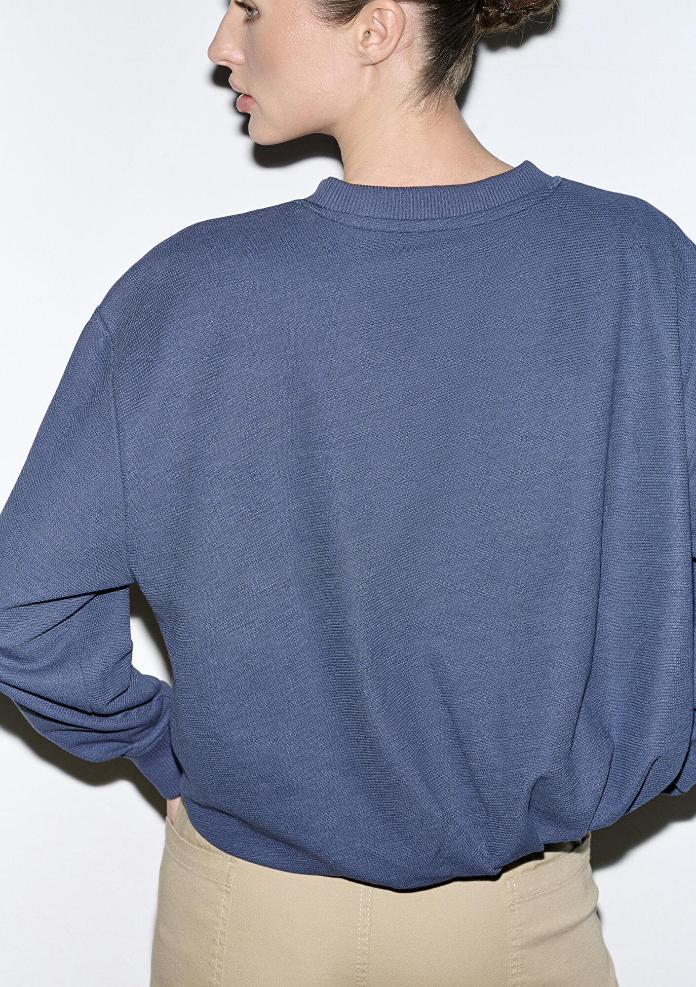 Mavi Bisiklet Yaka Lacivert Sweatshirt 1S10508-70487